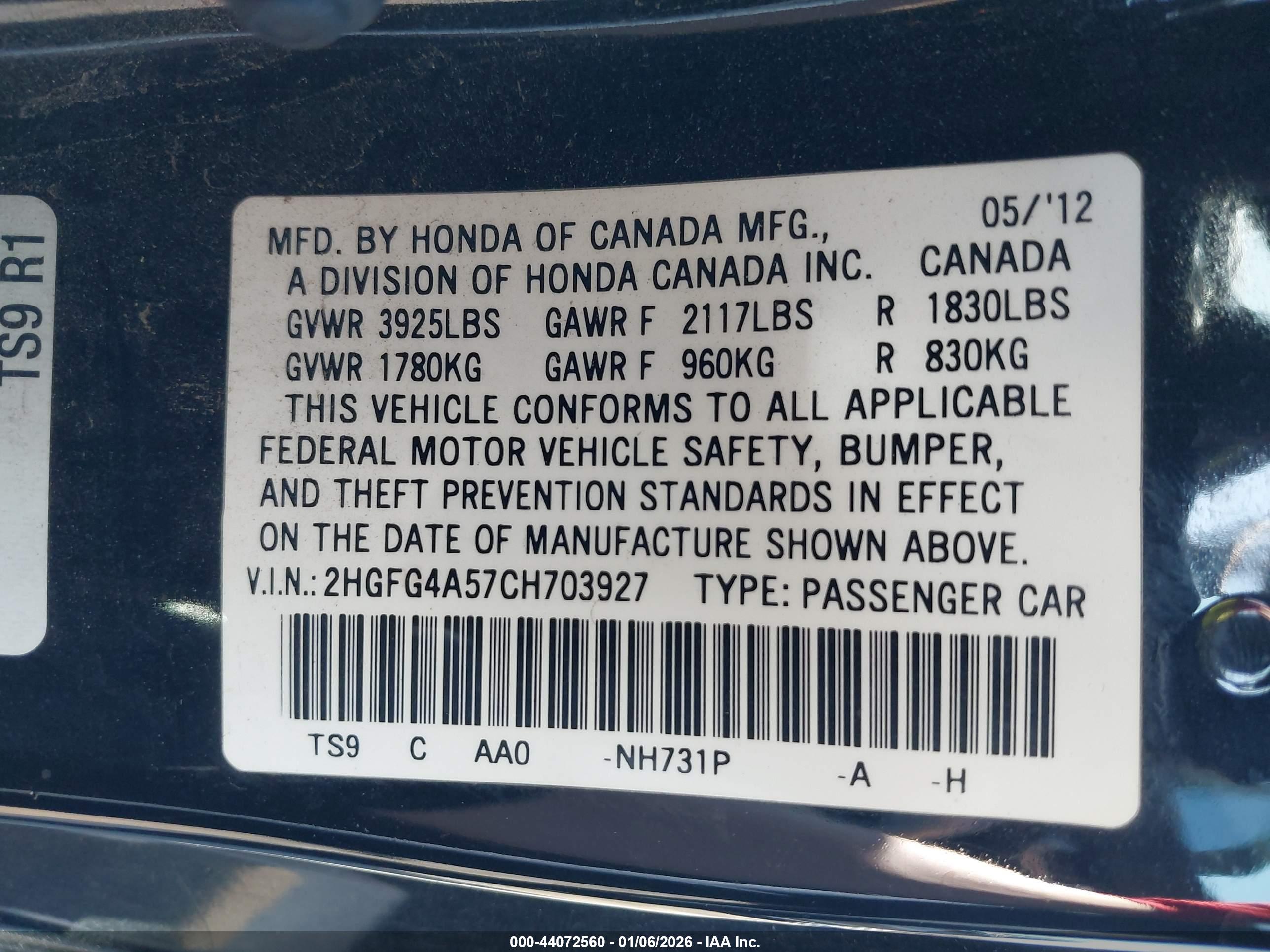 HONDA CIVIC image 9