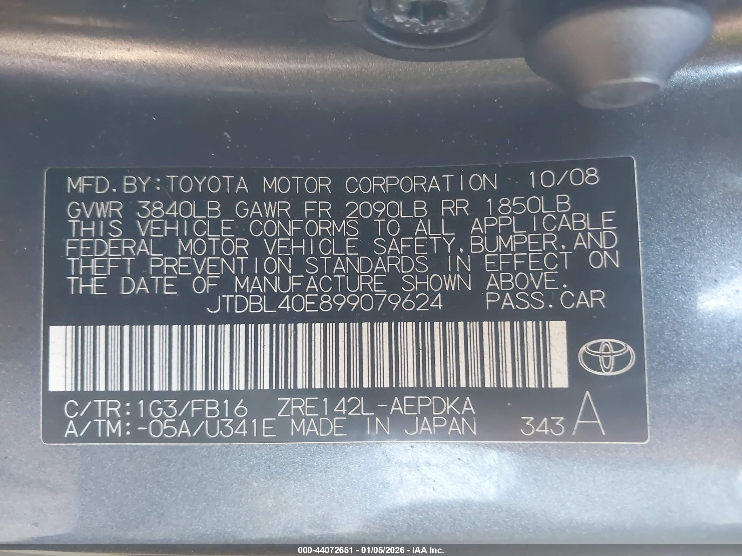 TOYOTA COROLLA image 9