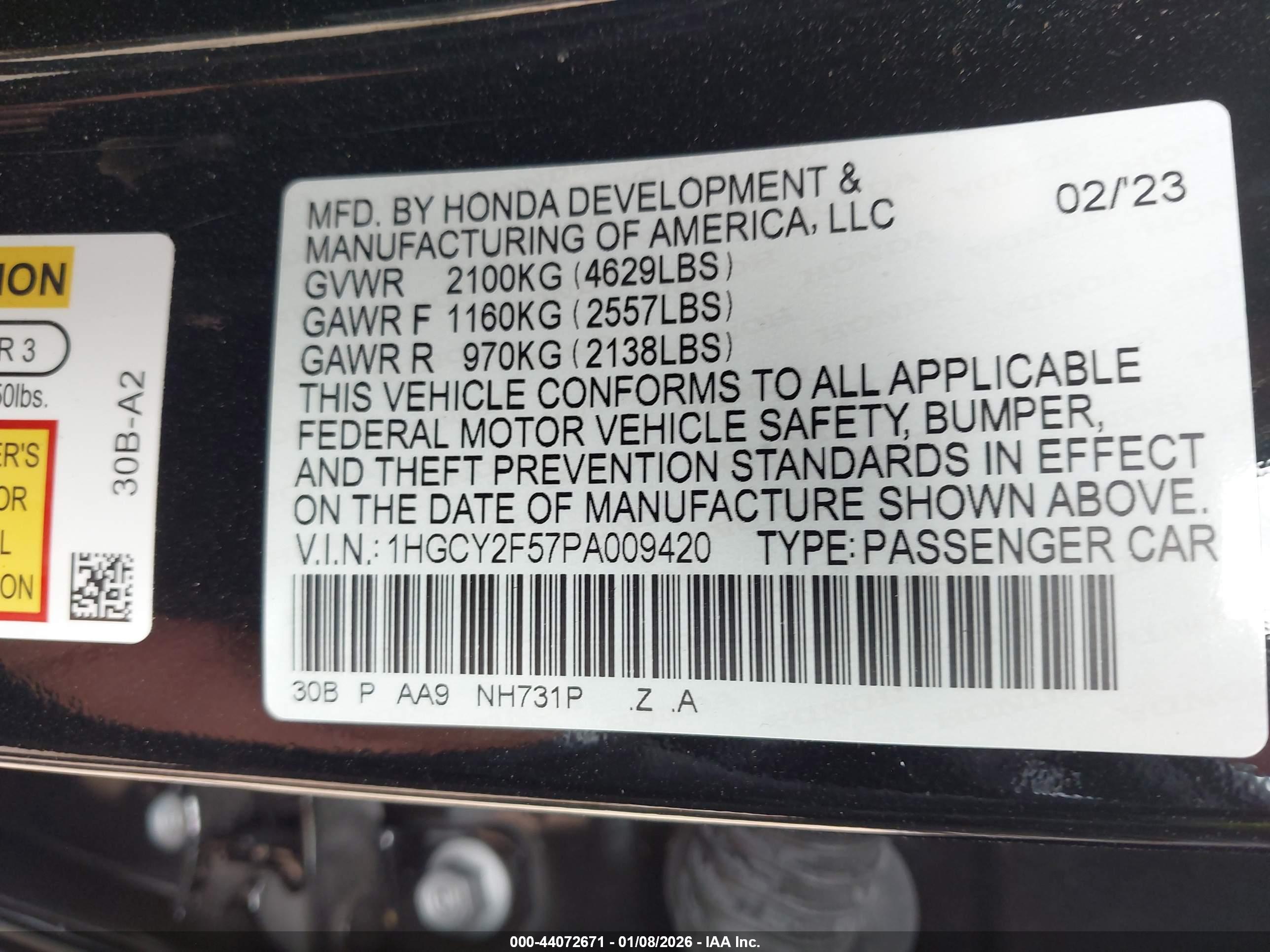 HONDA ACCORD image 9