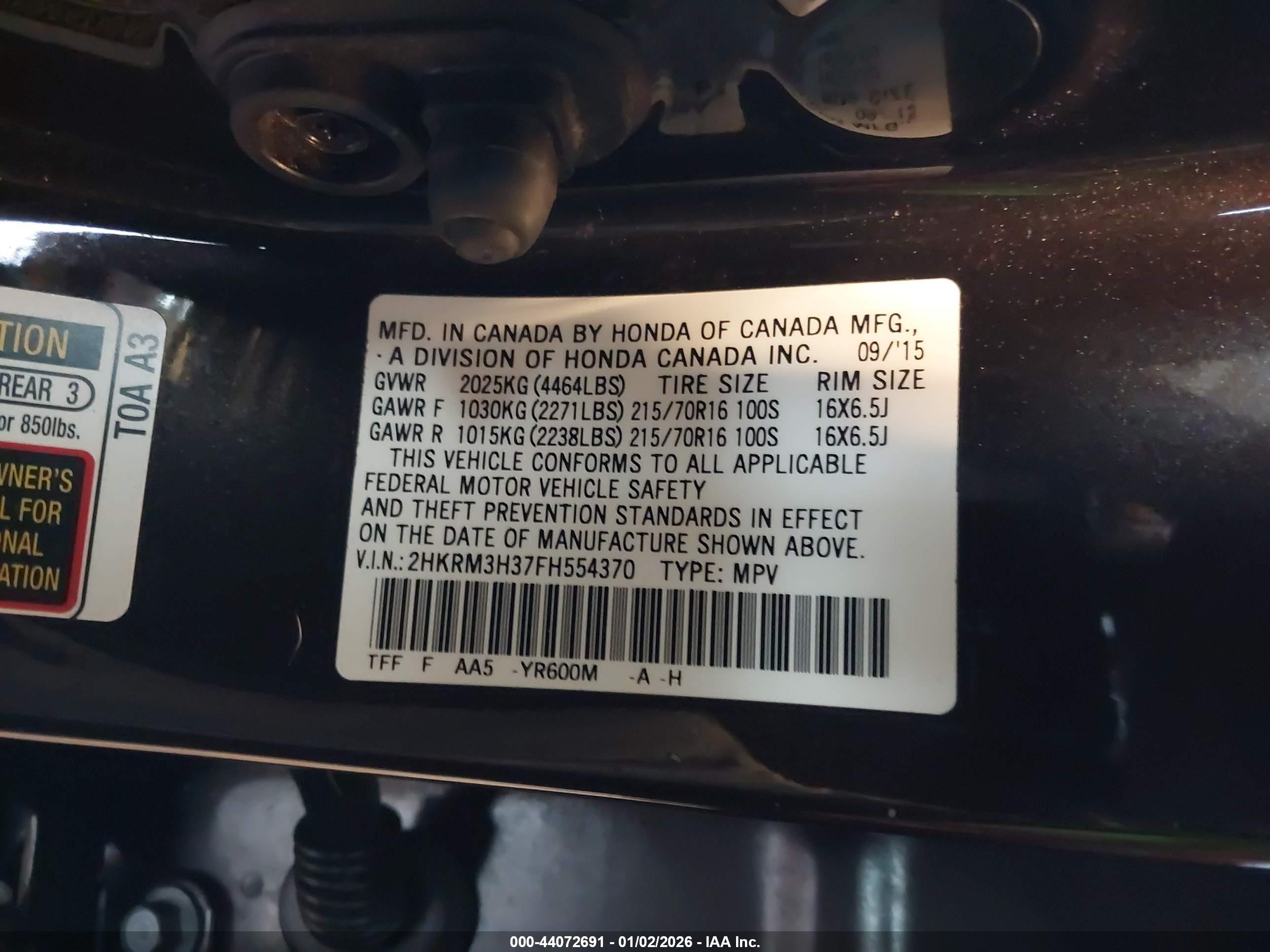HONDA CR-V image 9