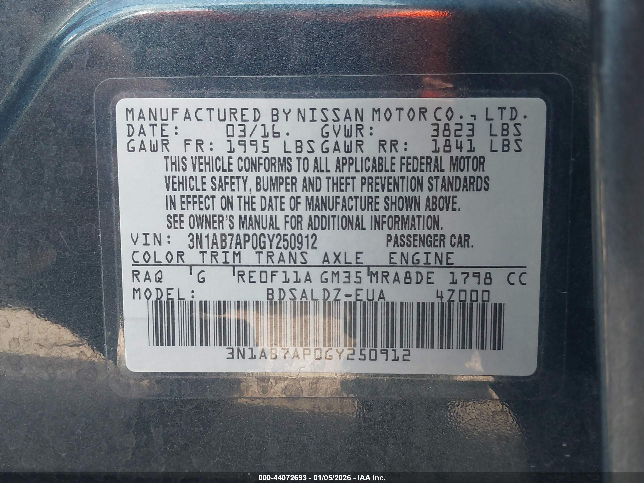 NISSAN SENTRA image 9