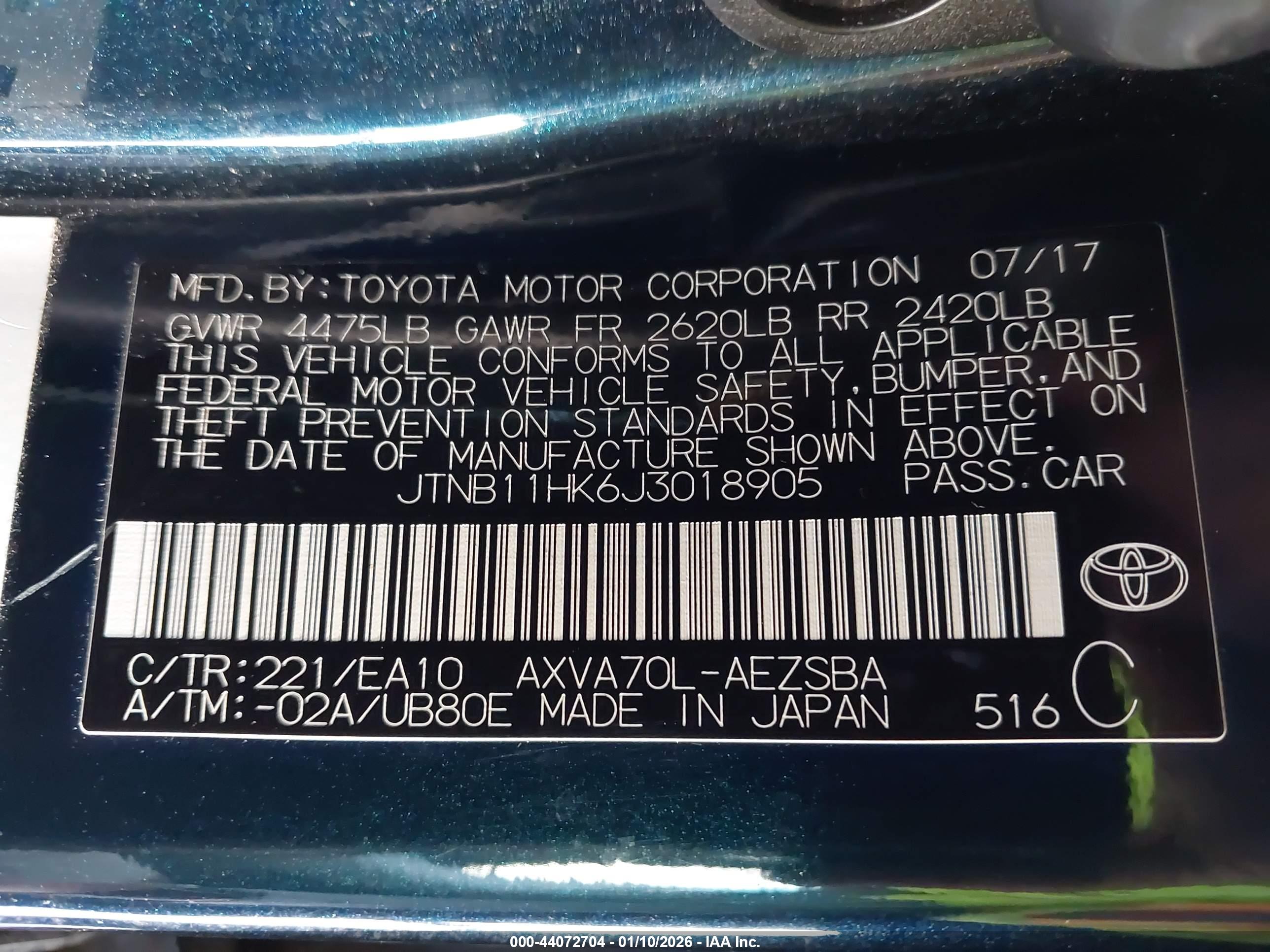 TOYOTA CAMRY image 9