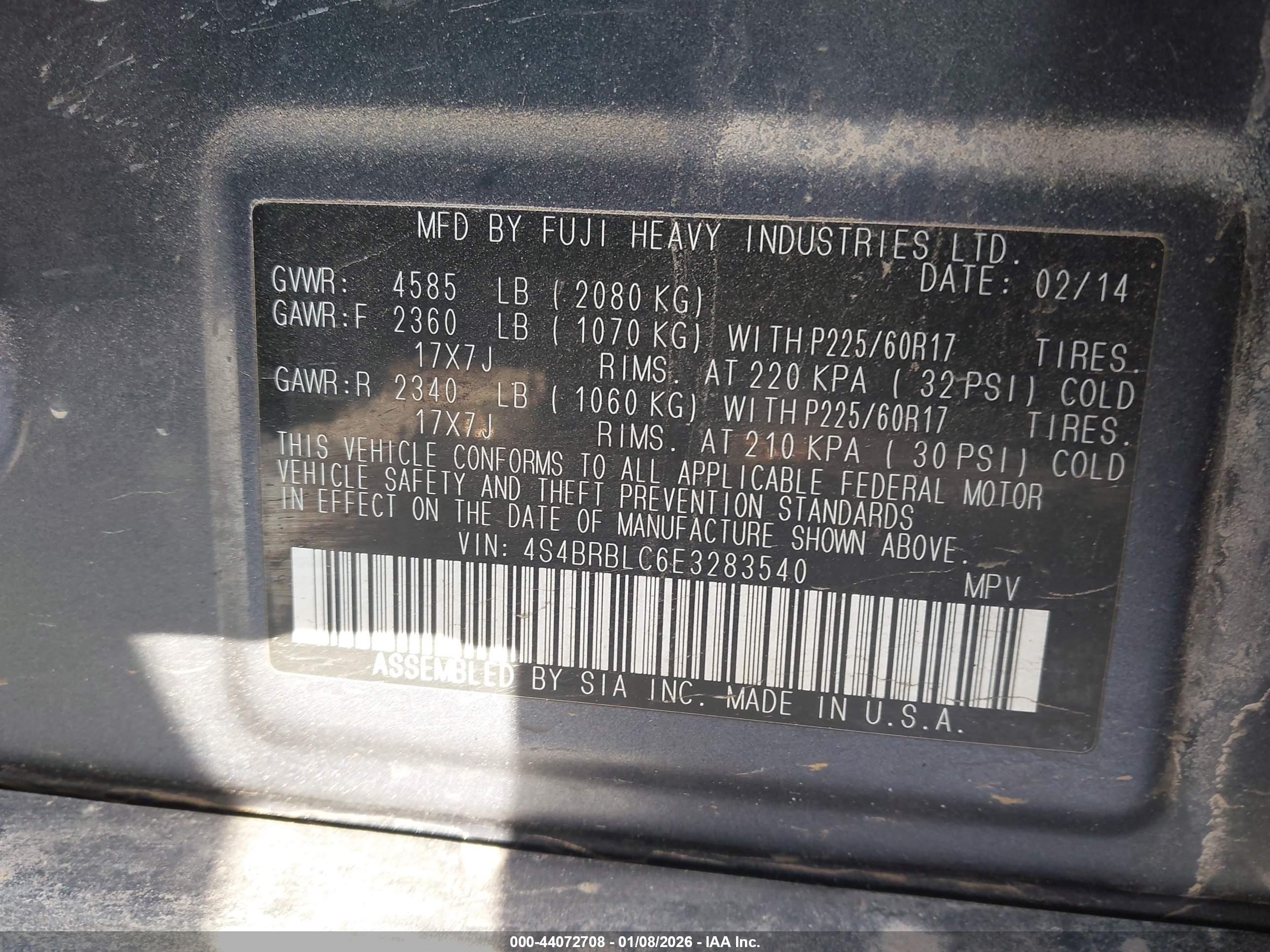 SUBARU OUTBACK image 9