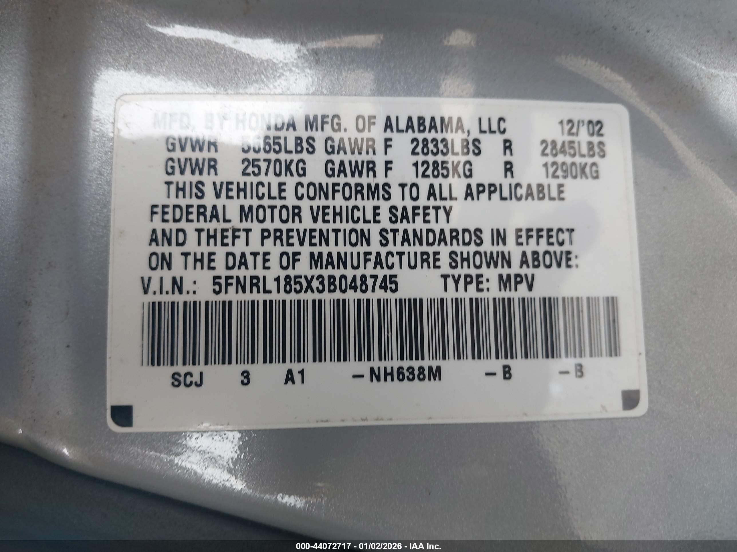 HONDA ODYSSEY image 9