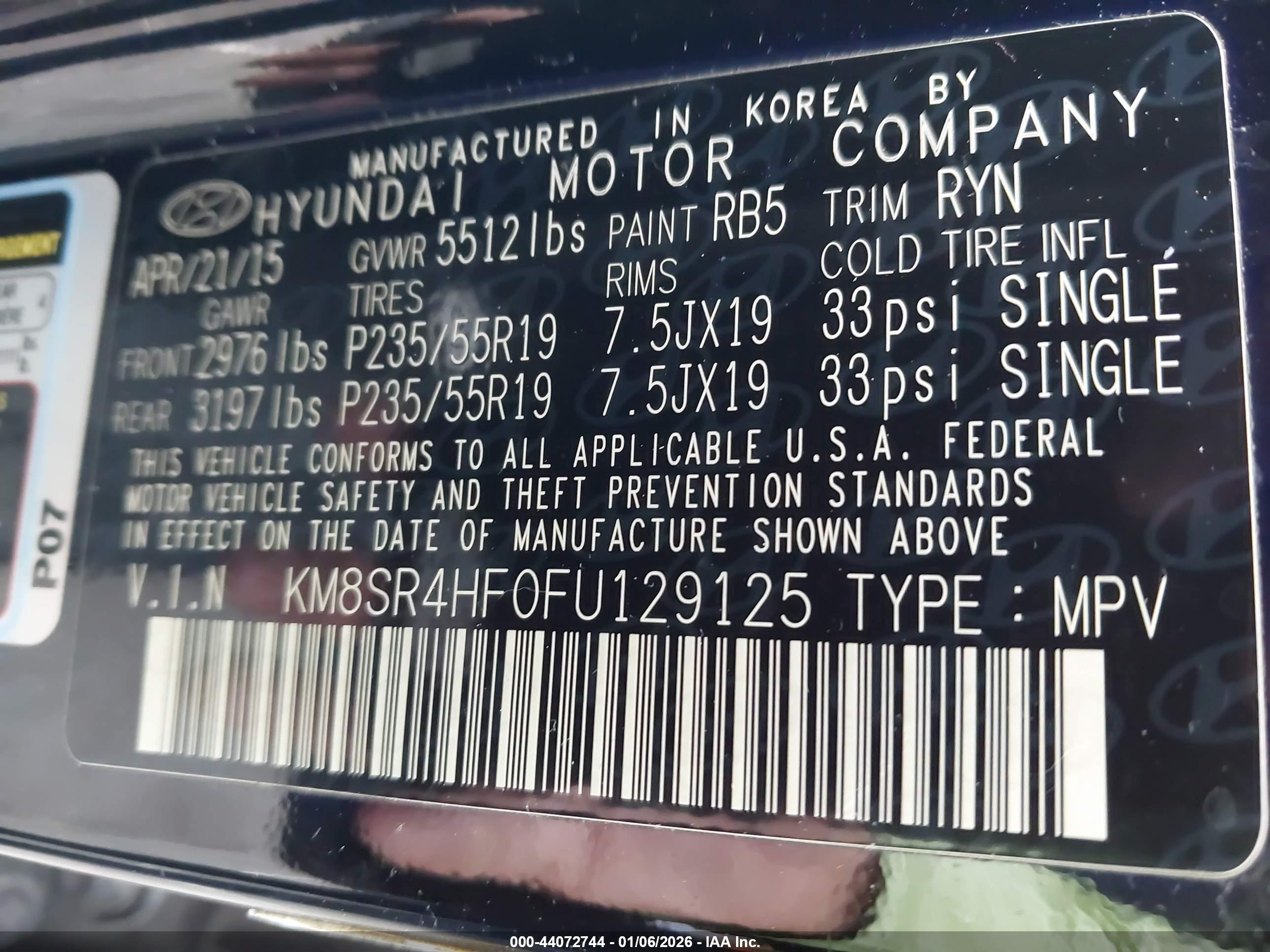 HYUNDAI SANTA image 9