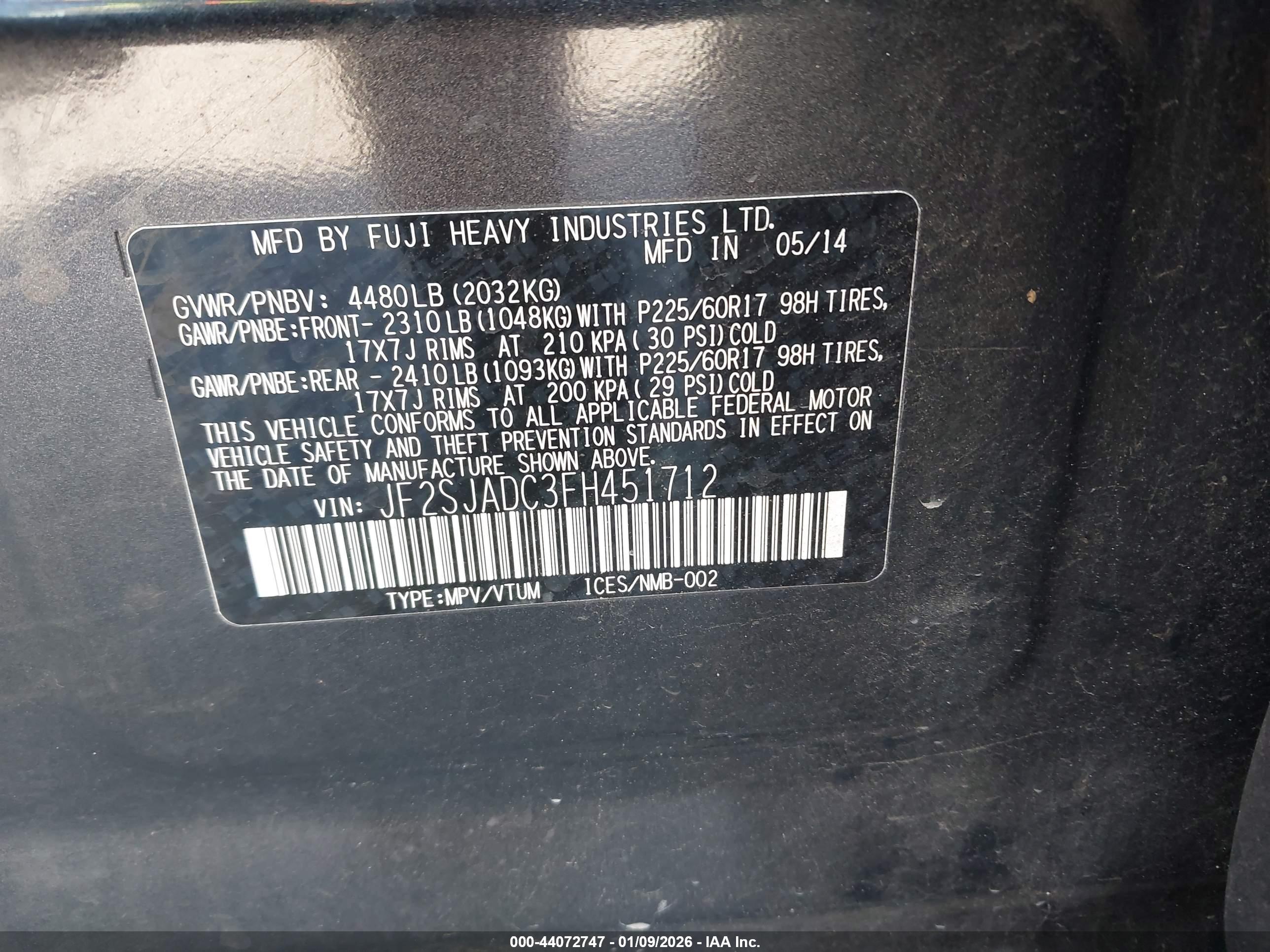 SUBARU FORESTER image 9