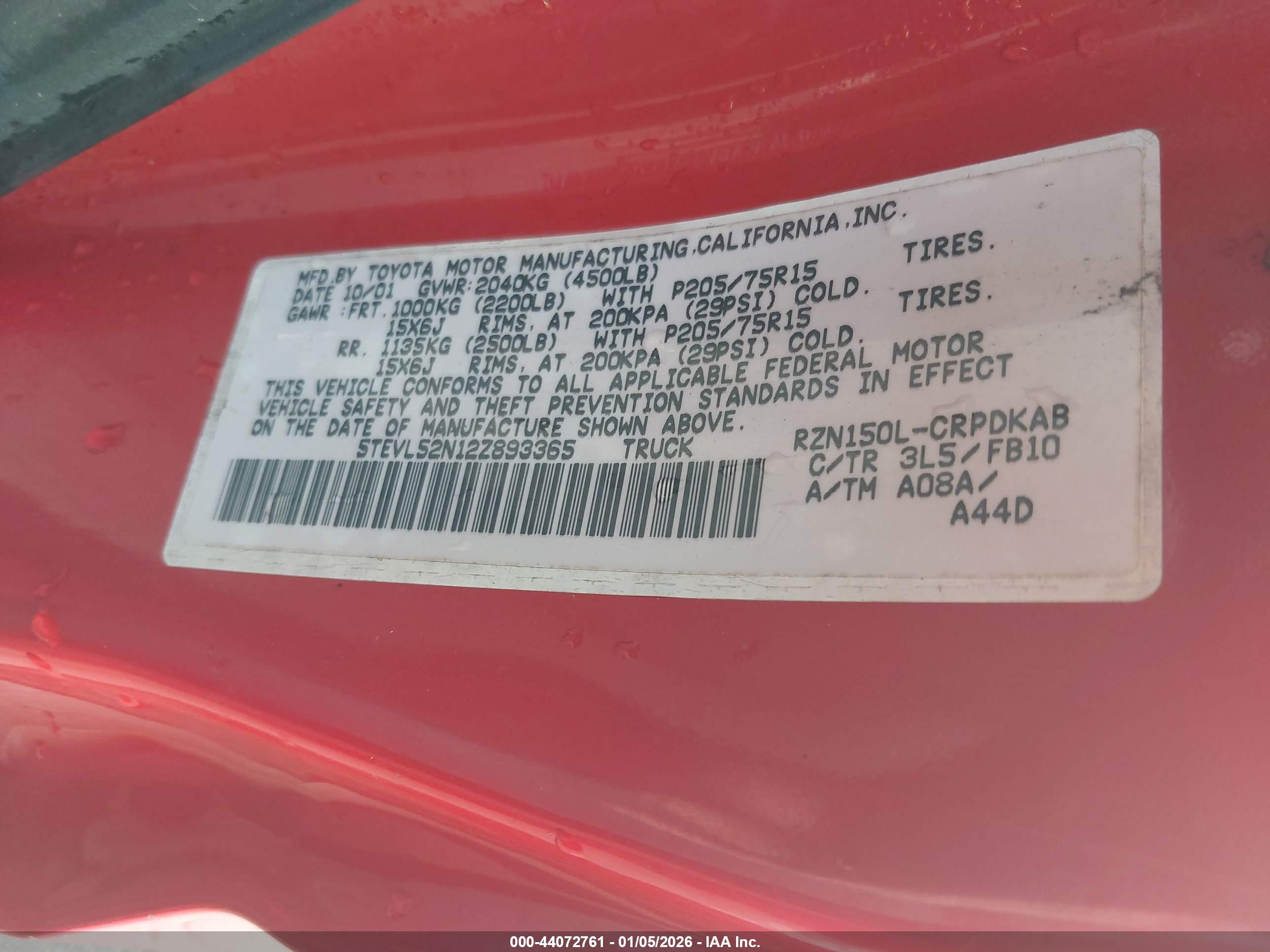 TOYOTA TACOMA image 9