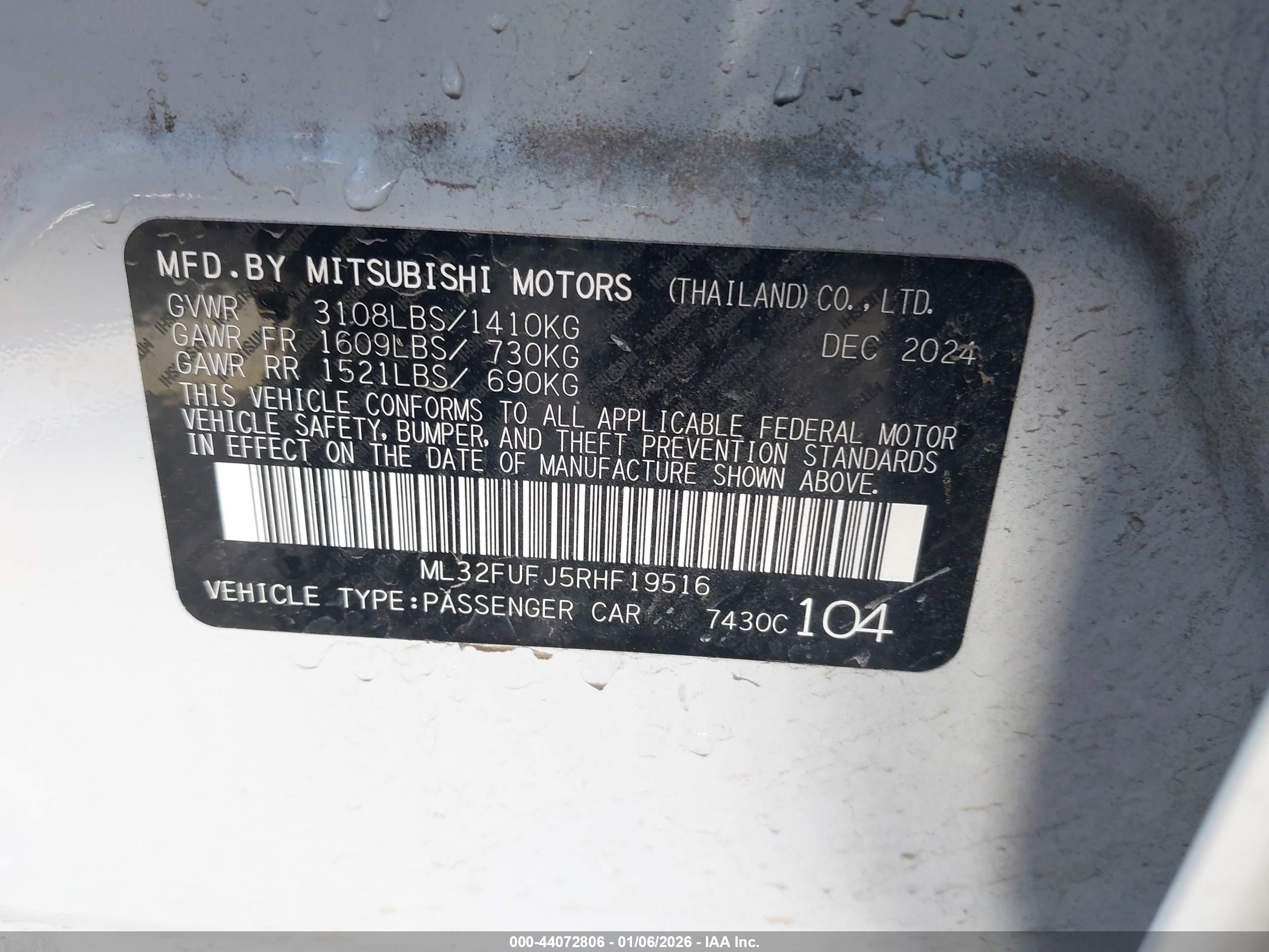 MITSUBISHI MIRAGE image 9