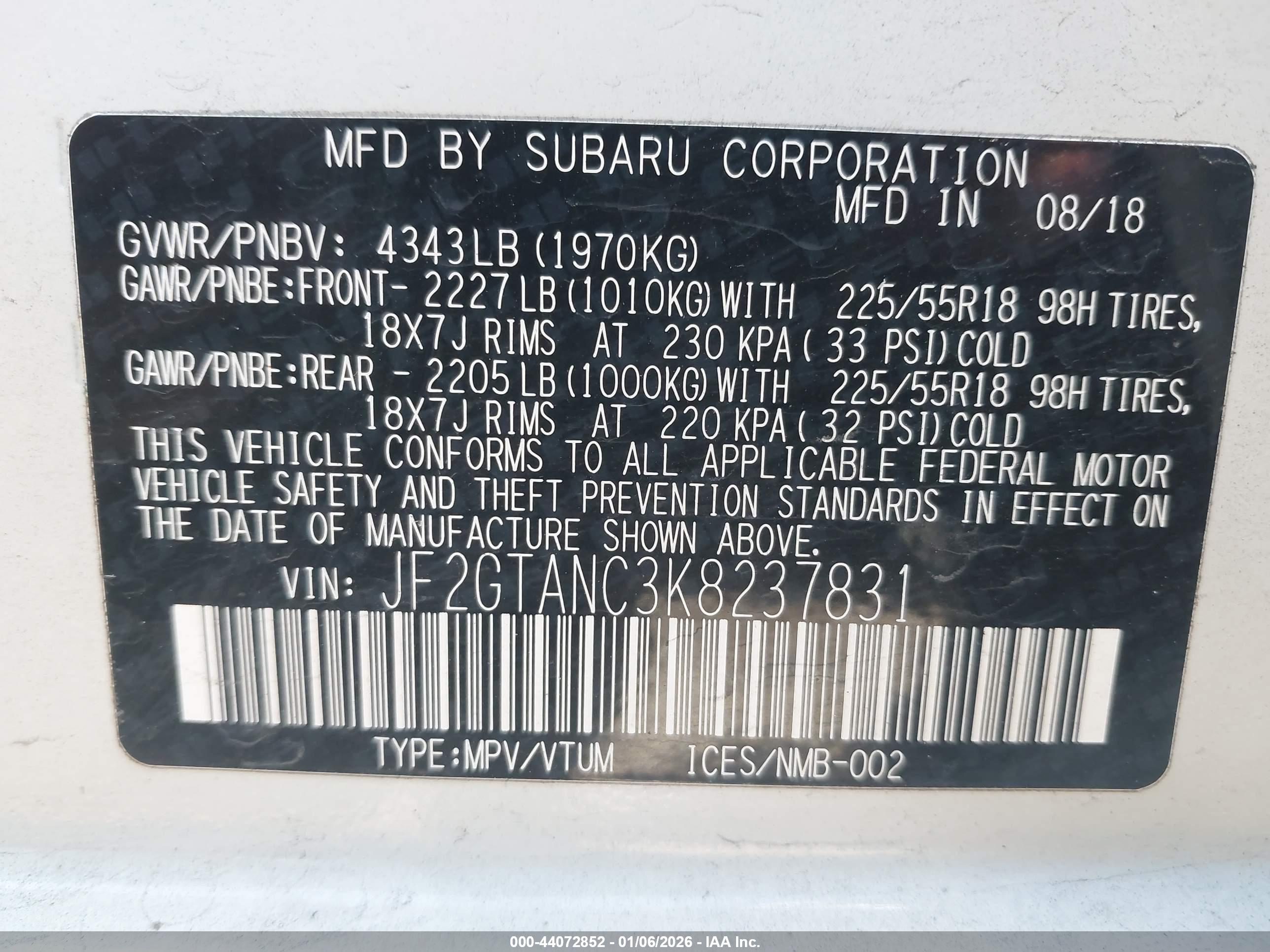 SUBARU CROSSTREK image 9