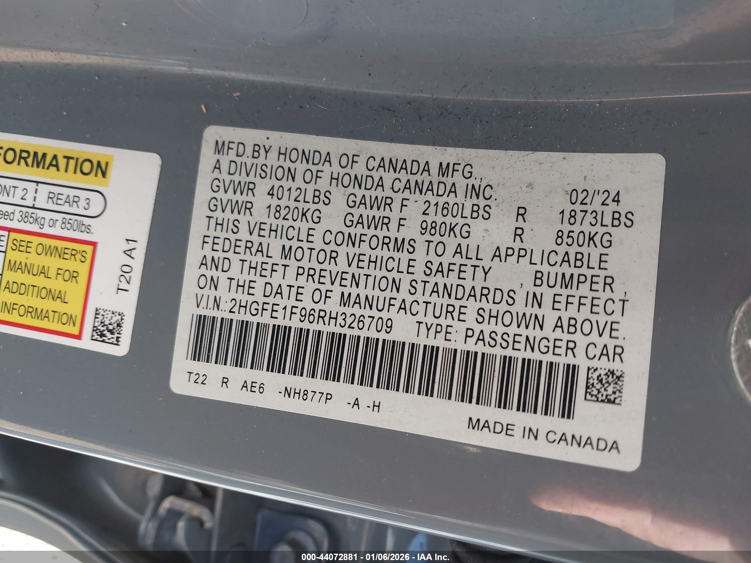 HONDA CIVIC image 9