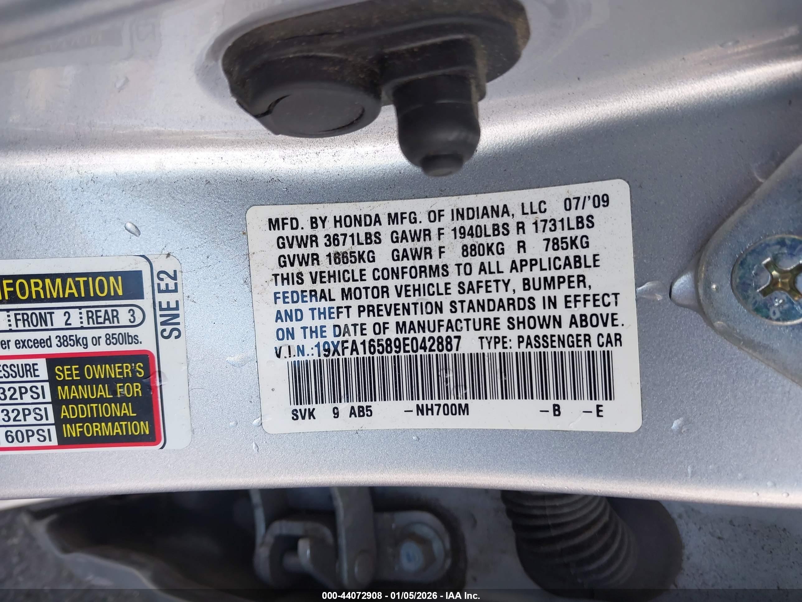 HONDA CIVIC image 9