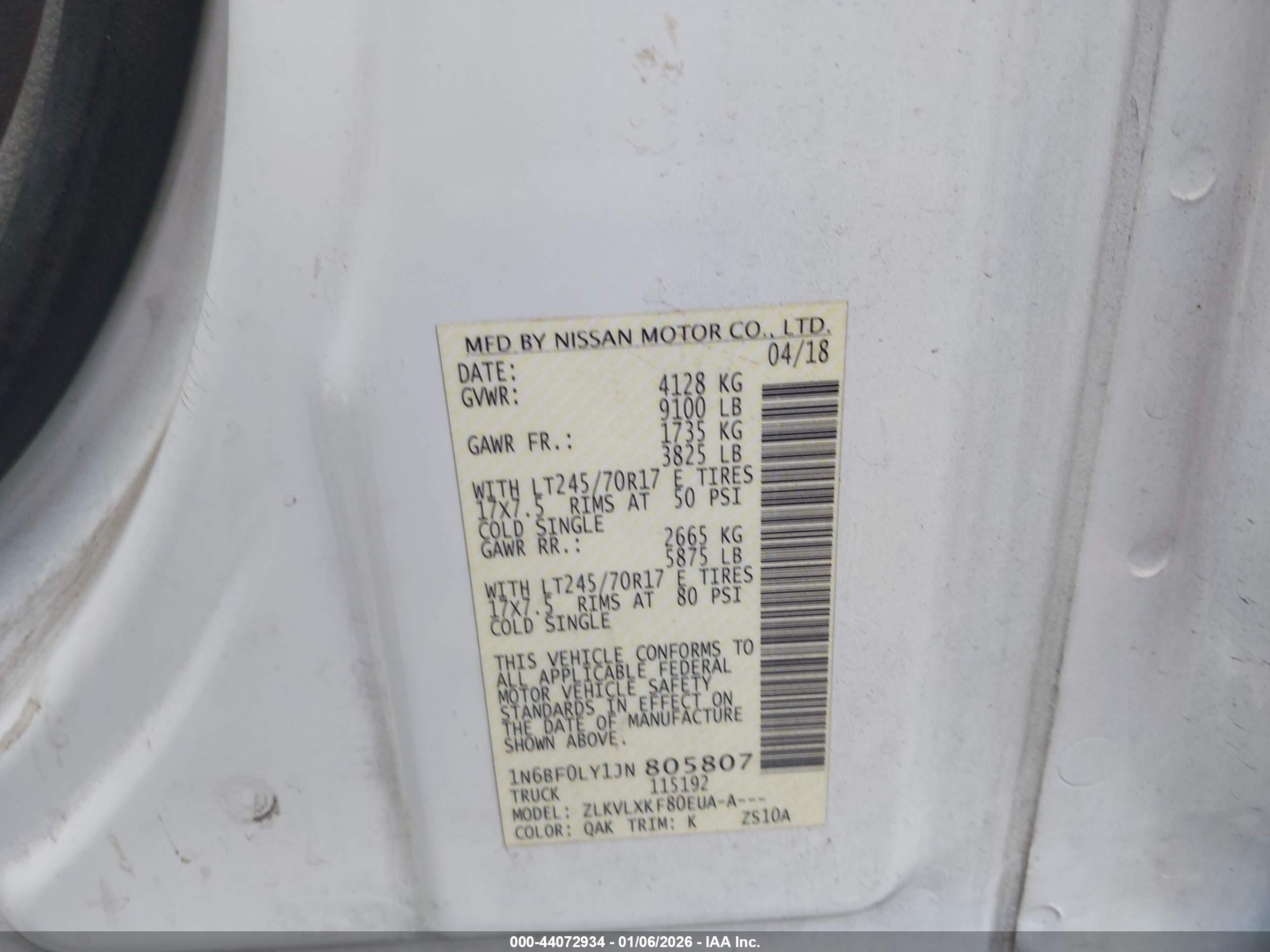 NISSAN NV image 9
