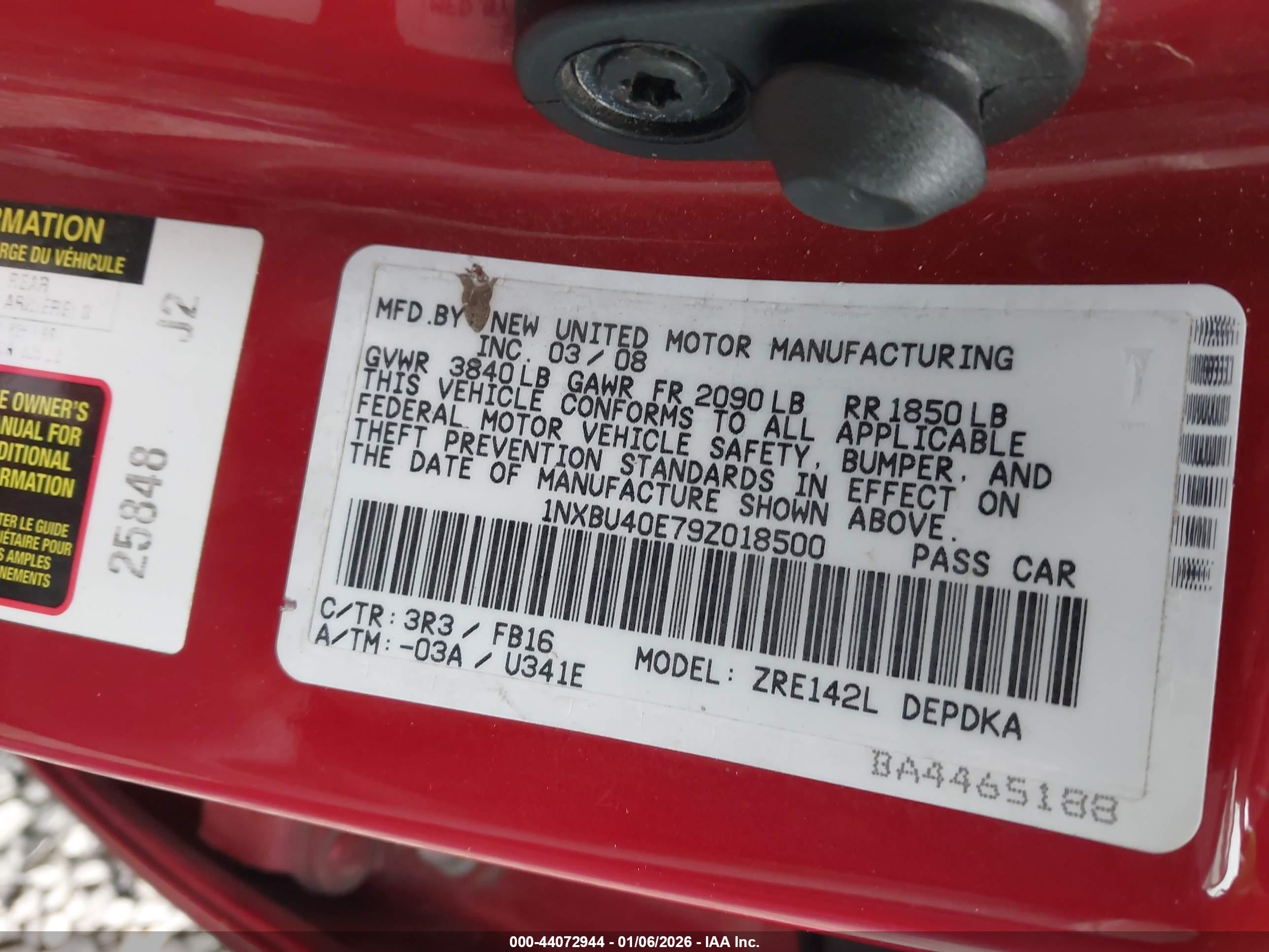 TOYOTA COROLLA image 9