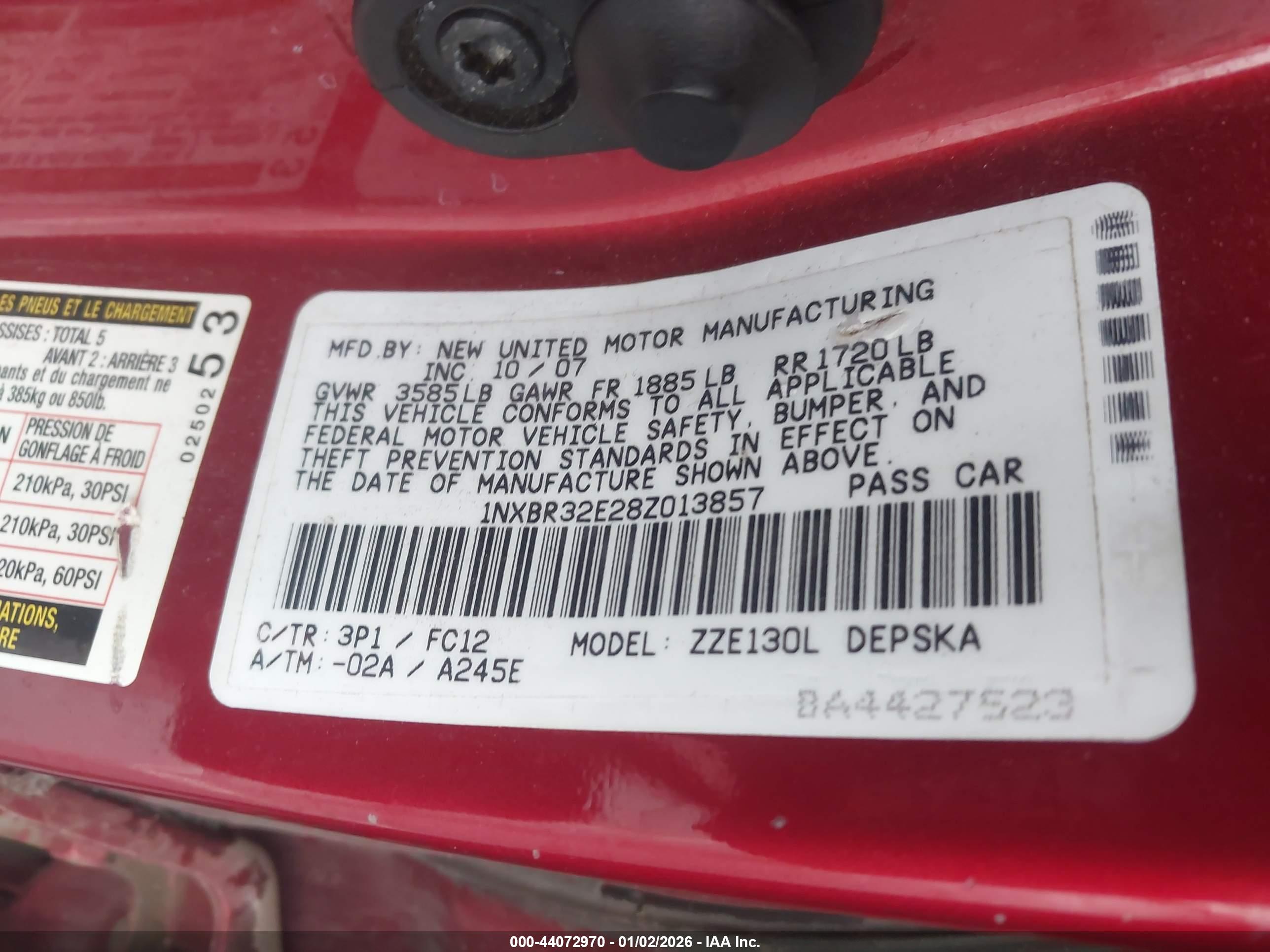 TOYOTA COROLLA image 9