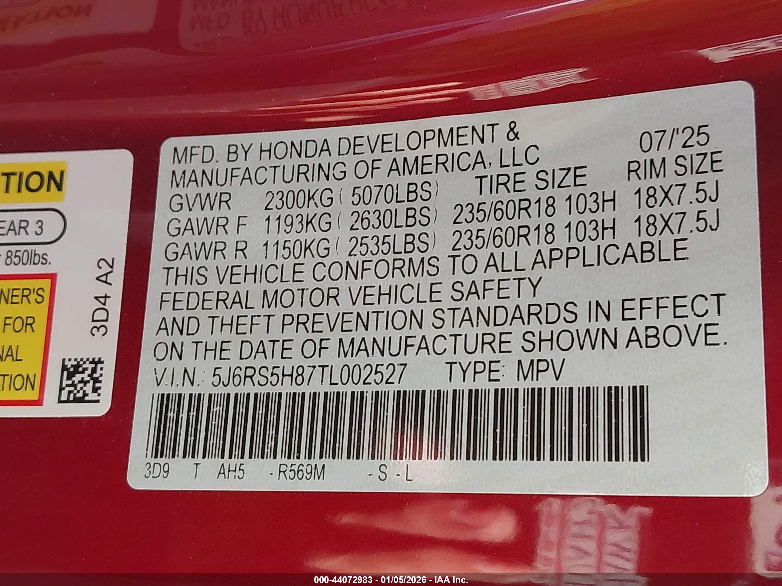 HONDA CR-V image 9