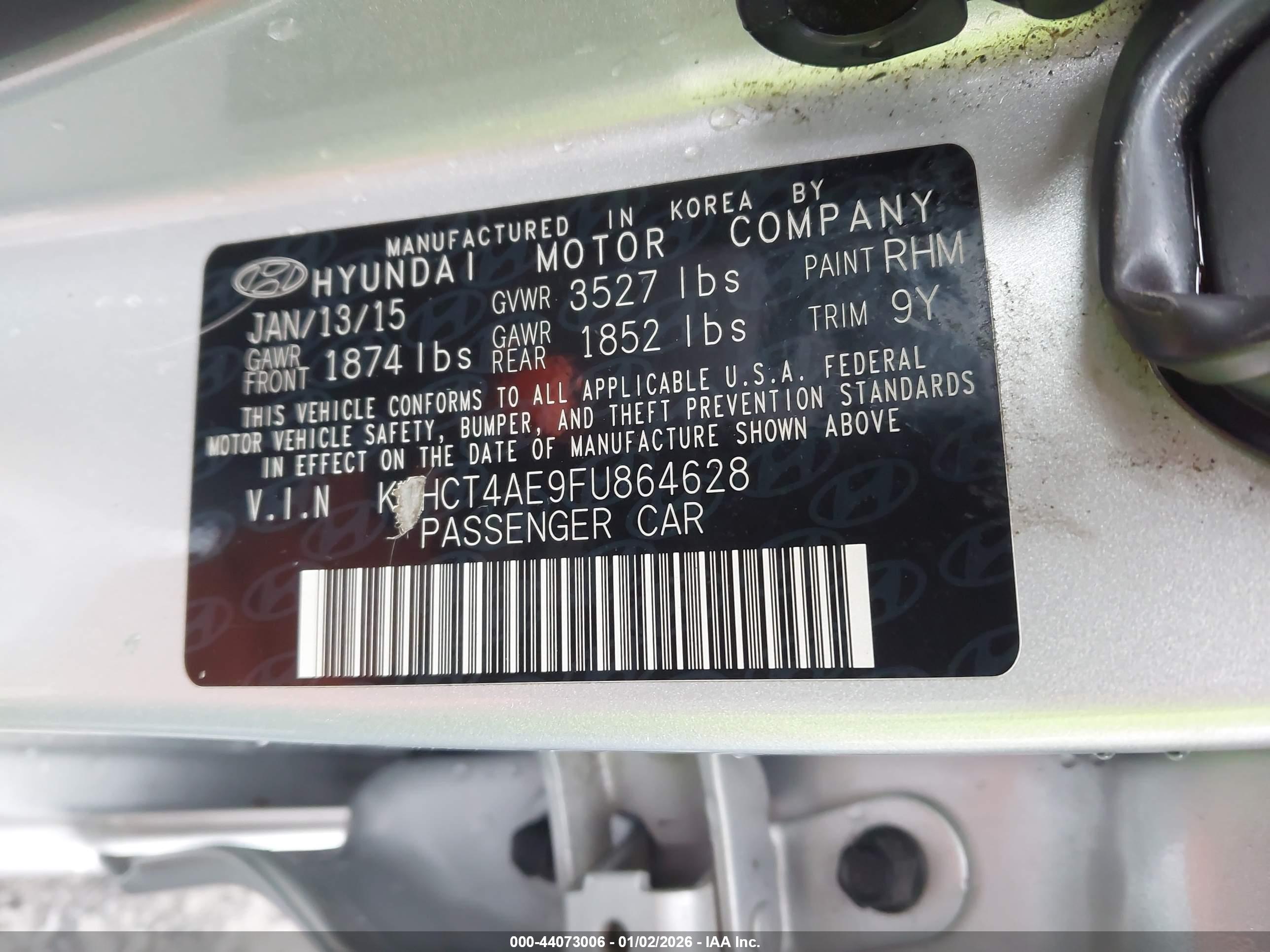 HYUNDAI ACCENT image 9