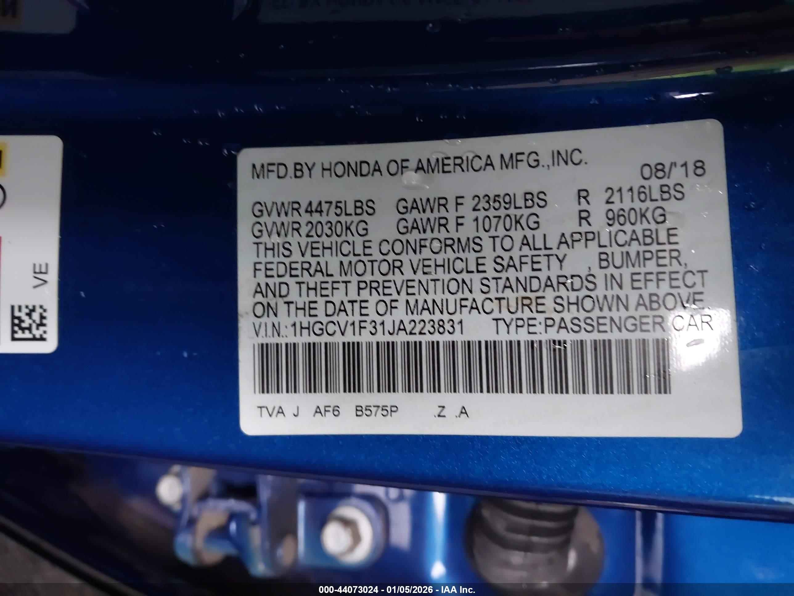 HONDA ACCORD image 9