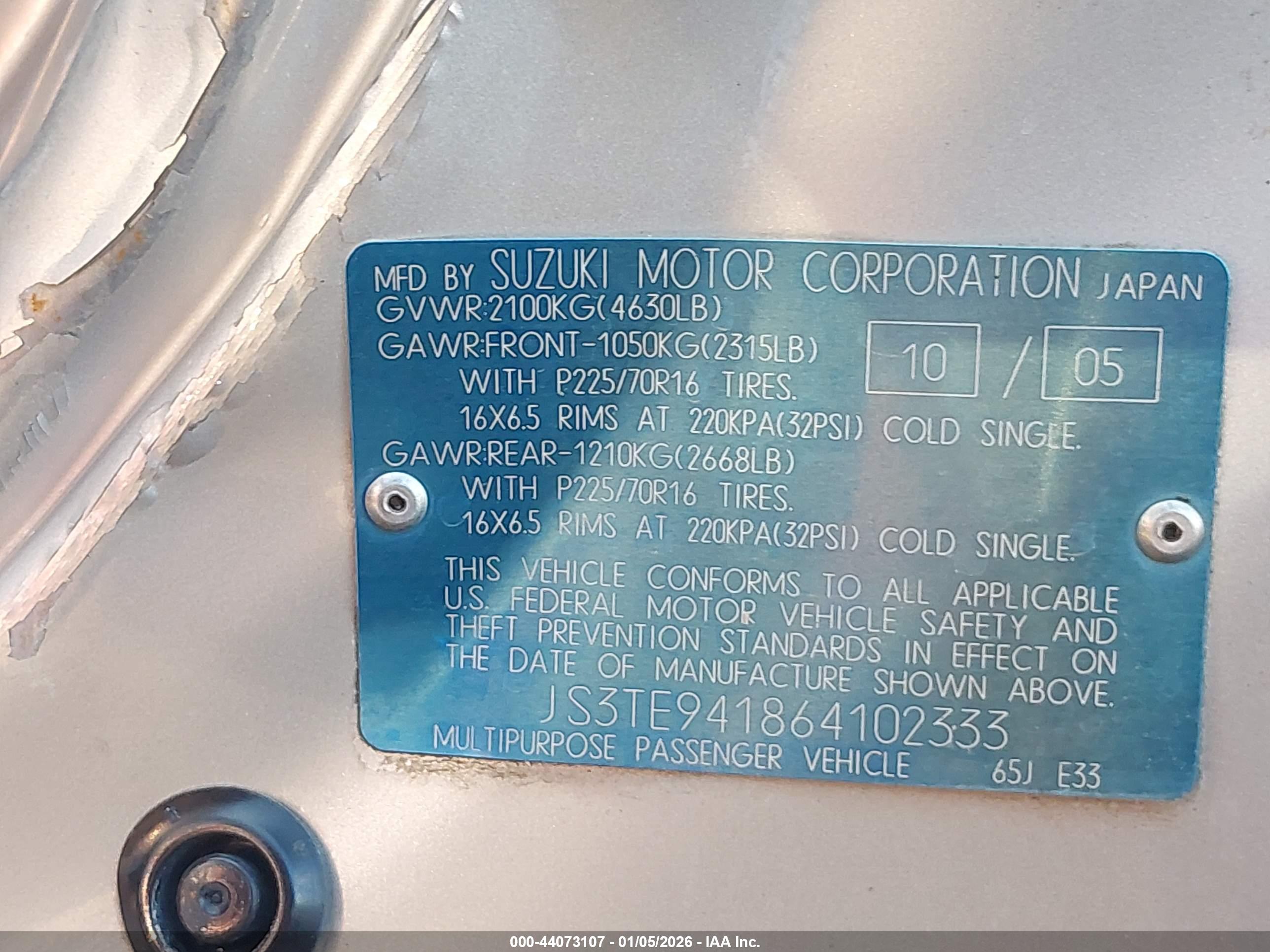 SUZUKI GRAND image 9