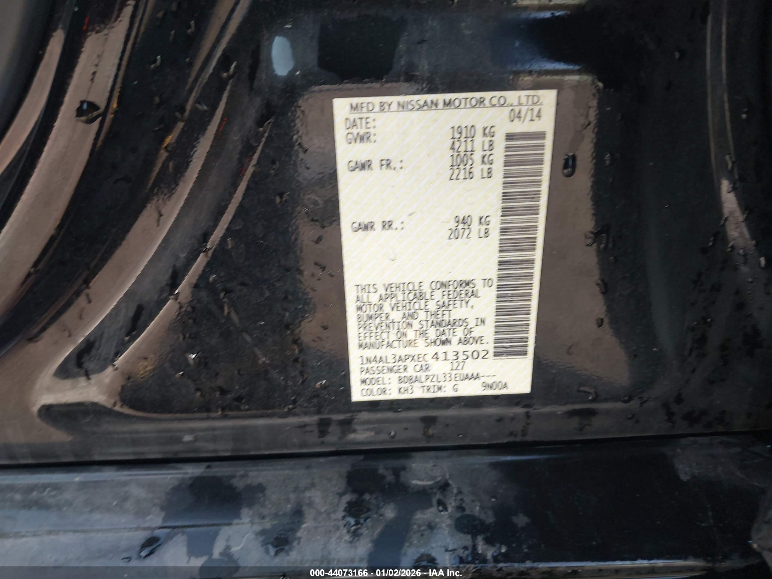 NISSAN ALTIMA image 9