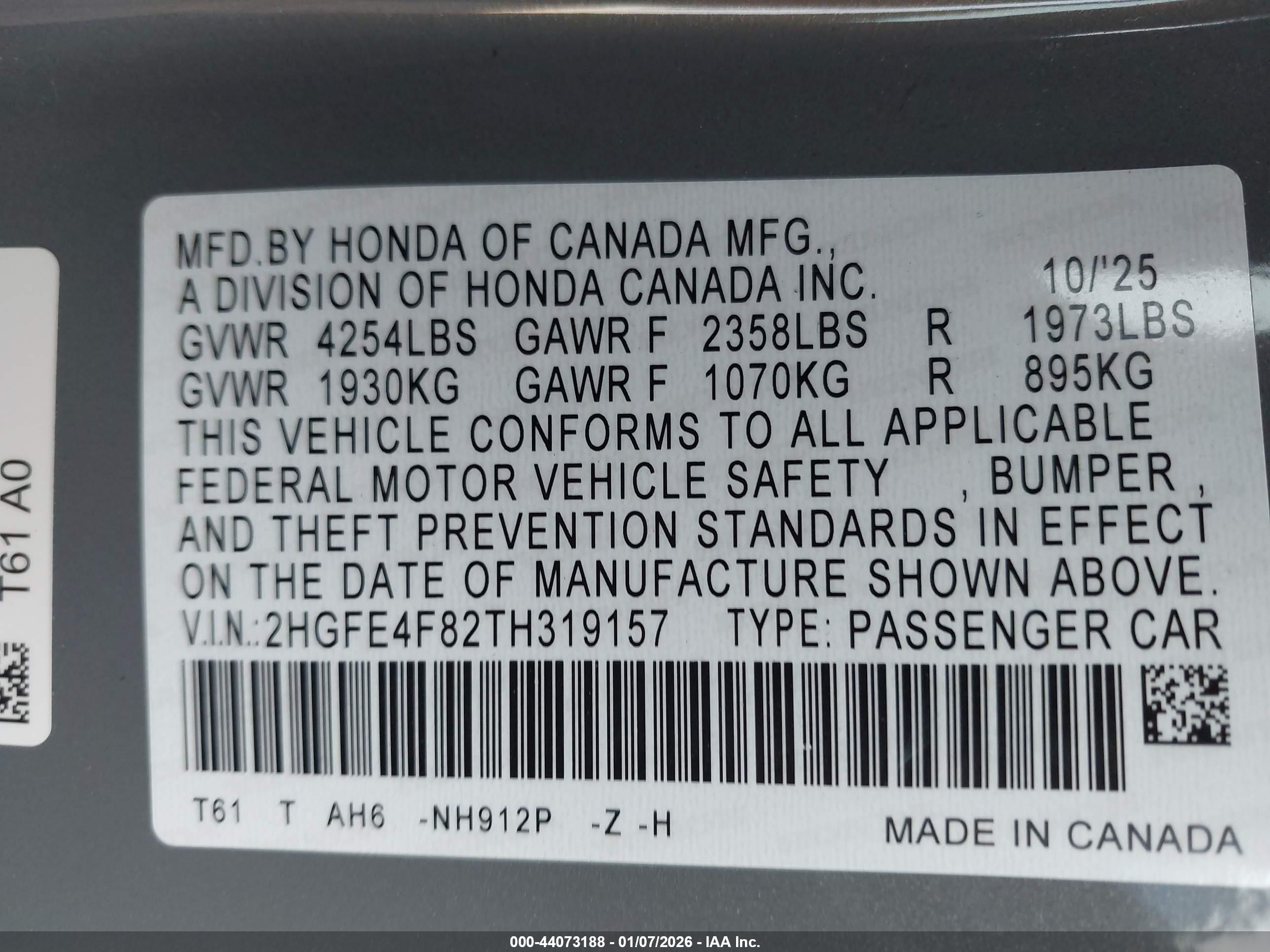 HONDA CIVIC image 9
