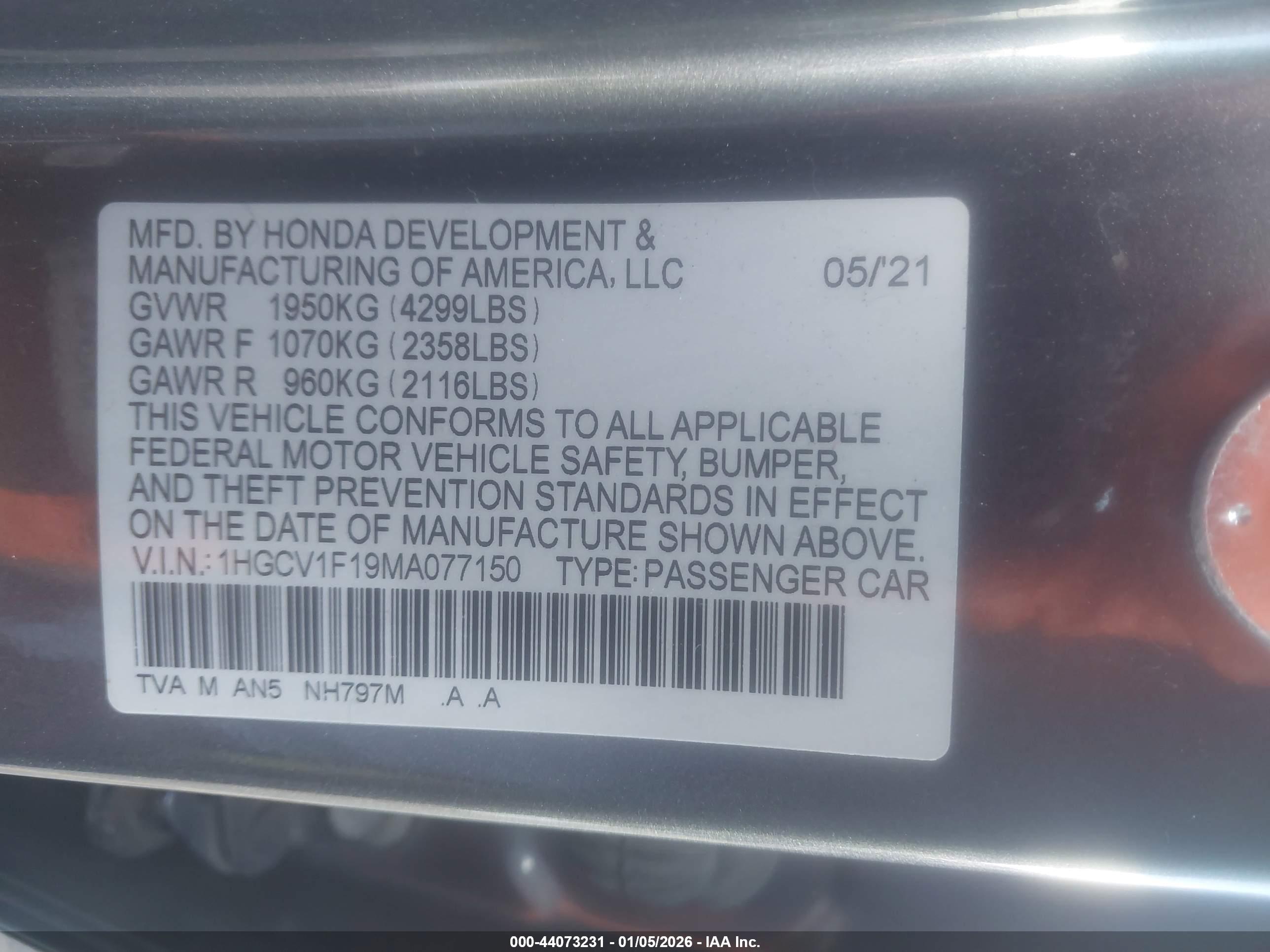 HONDA ACCORD image 9