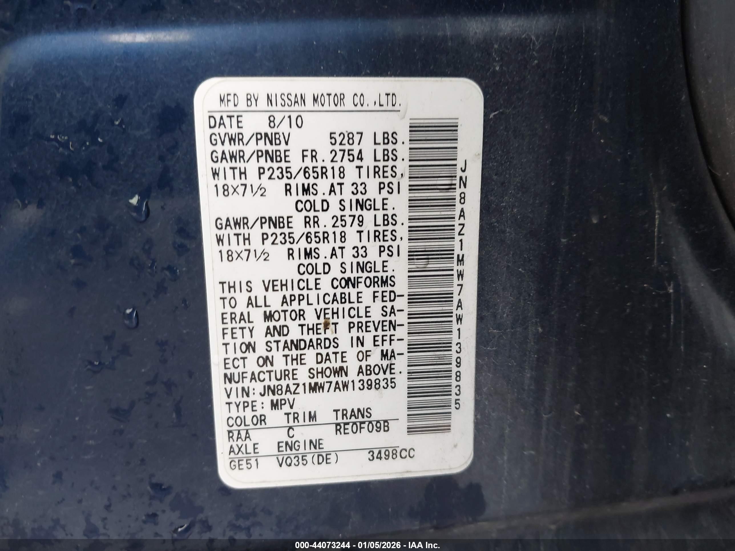 NISSAN MURANO image 9