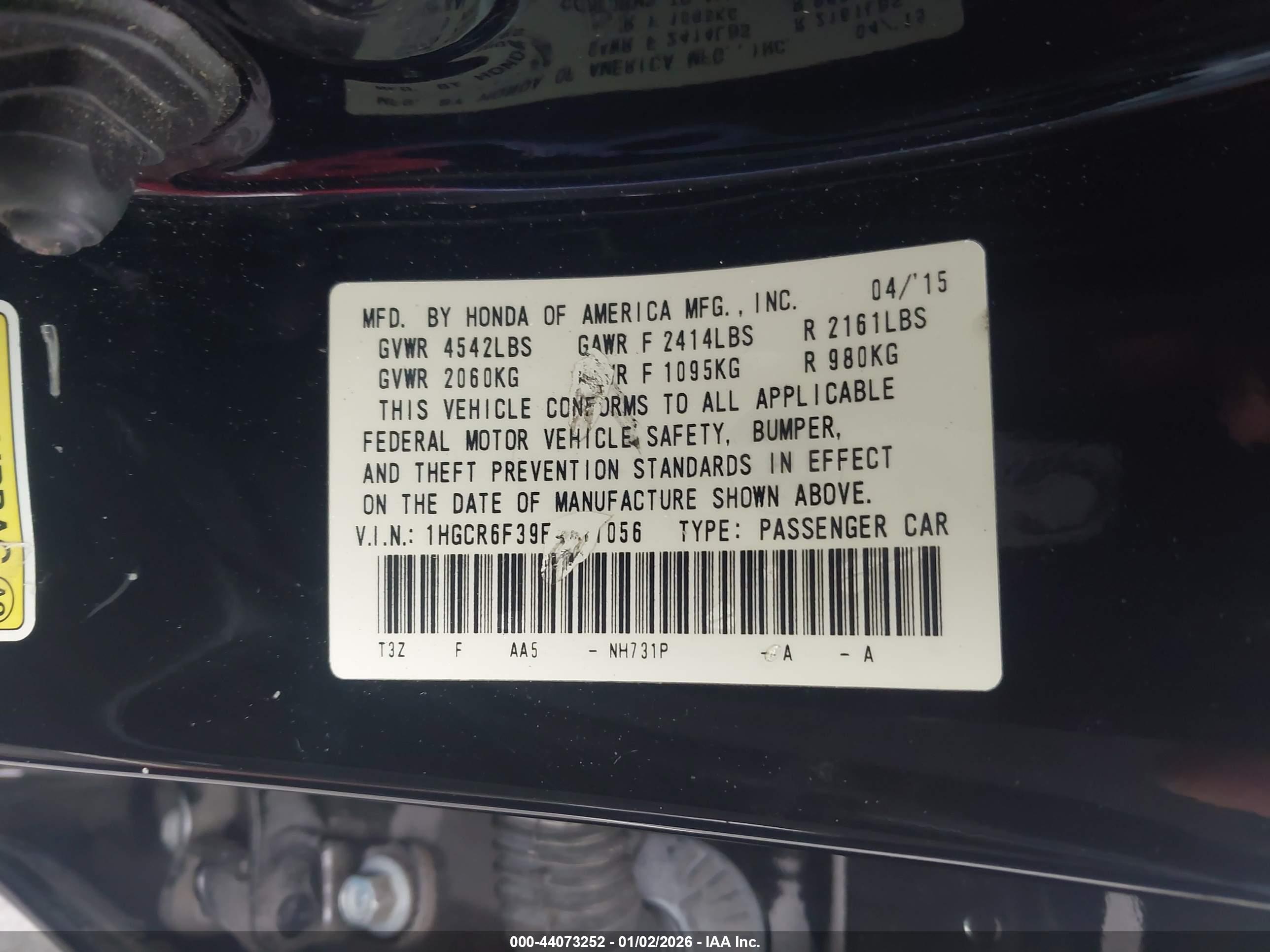 HONDA ACCORD image 9