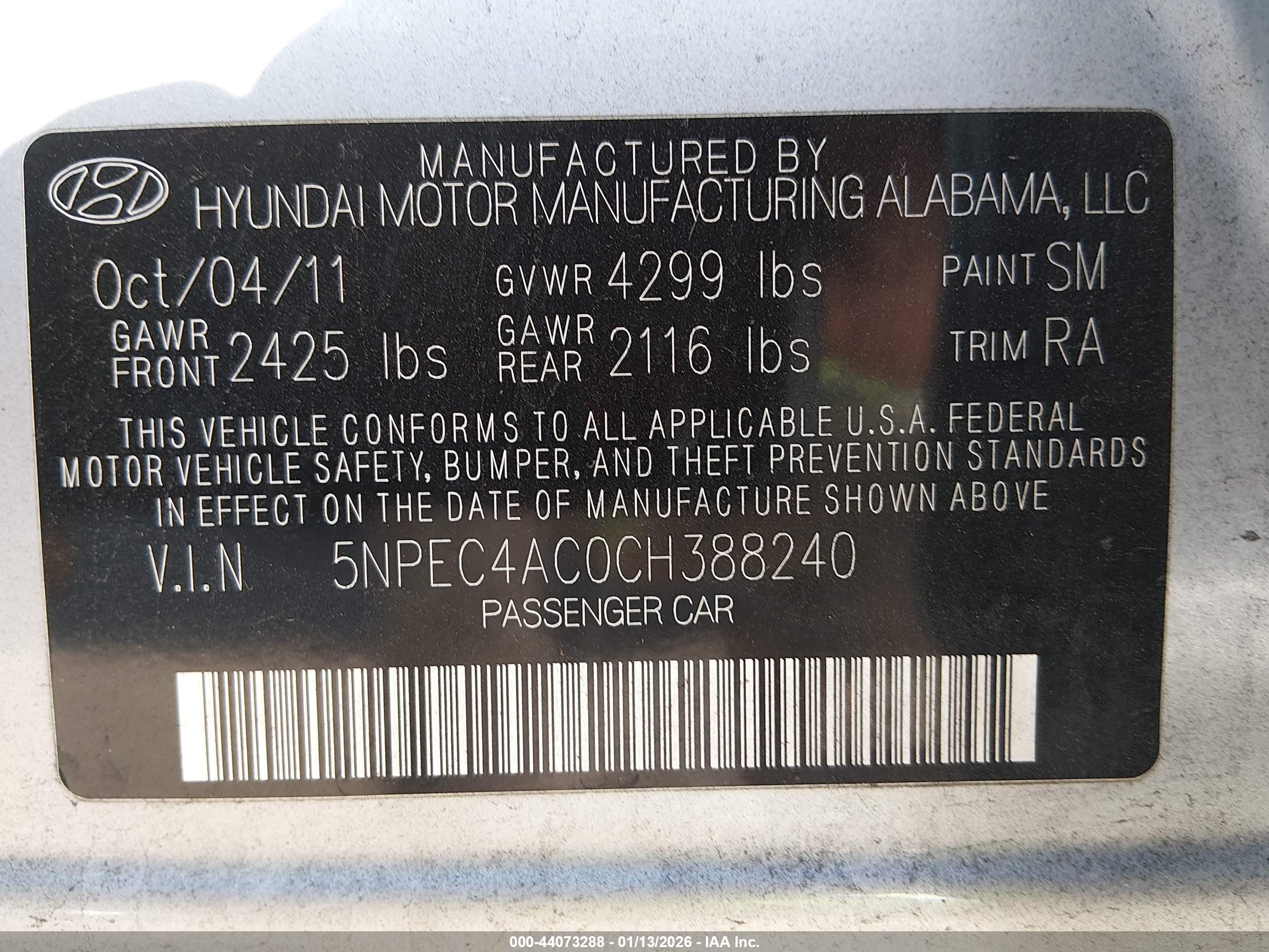 HYUNDAI SONATA image 9