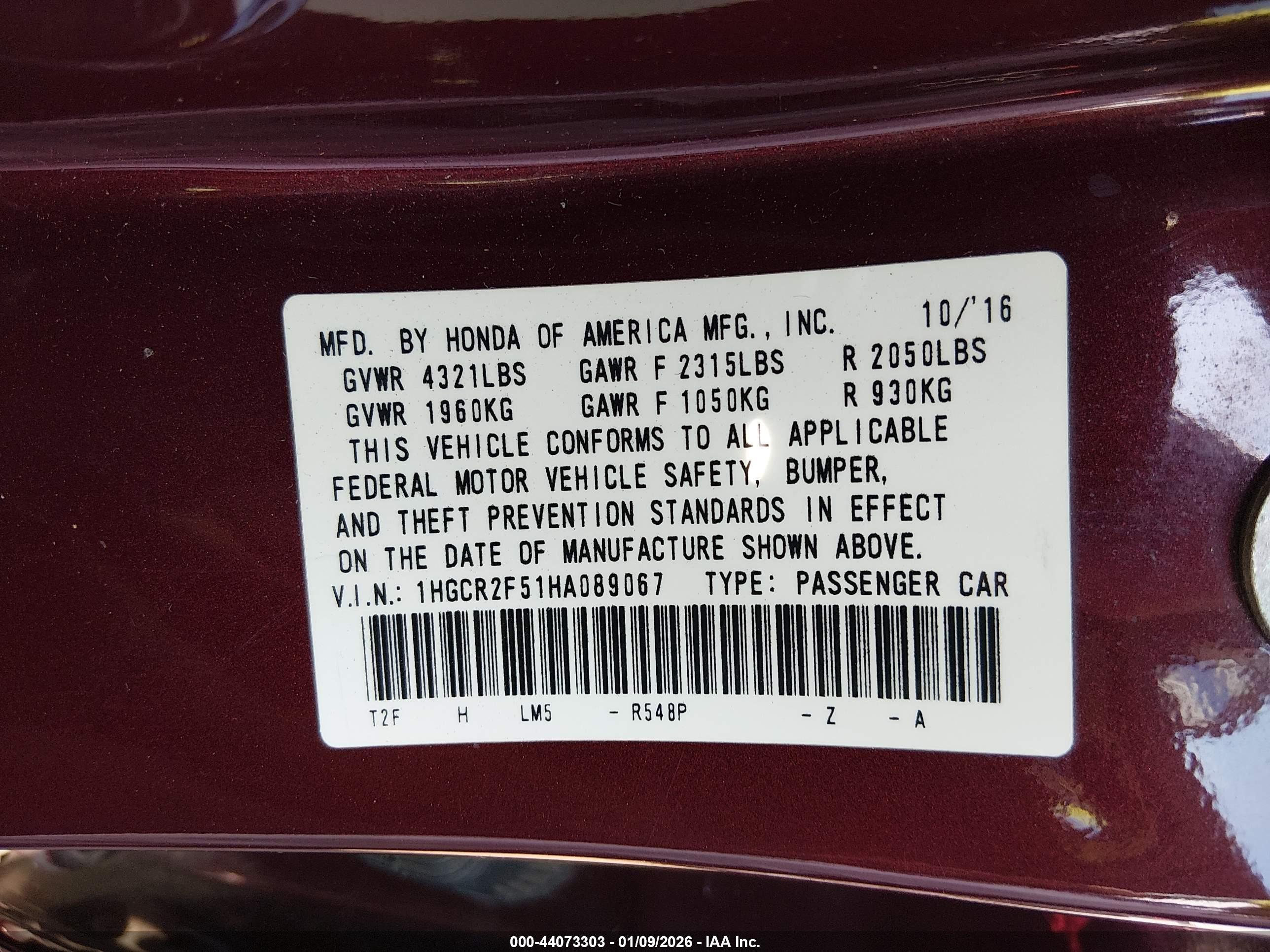 HONDA ACCORD image 9