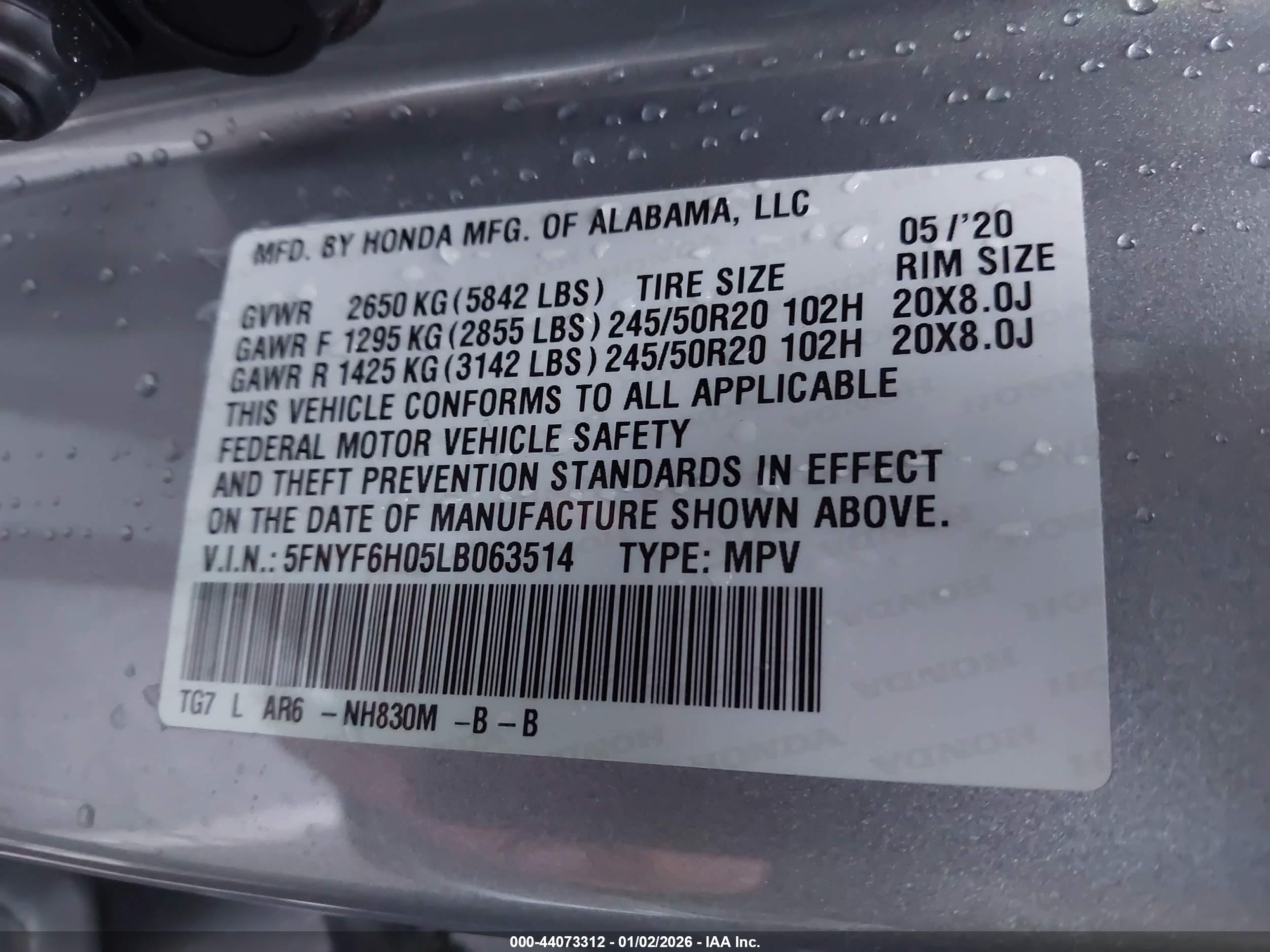 HONDA PILOT image 9