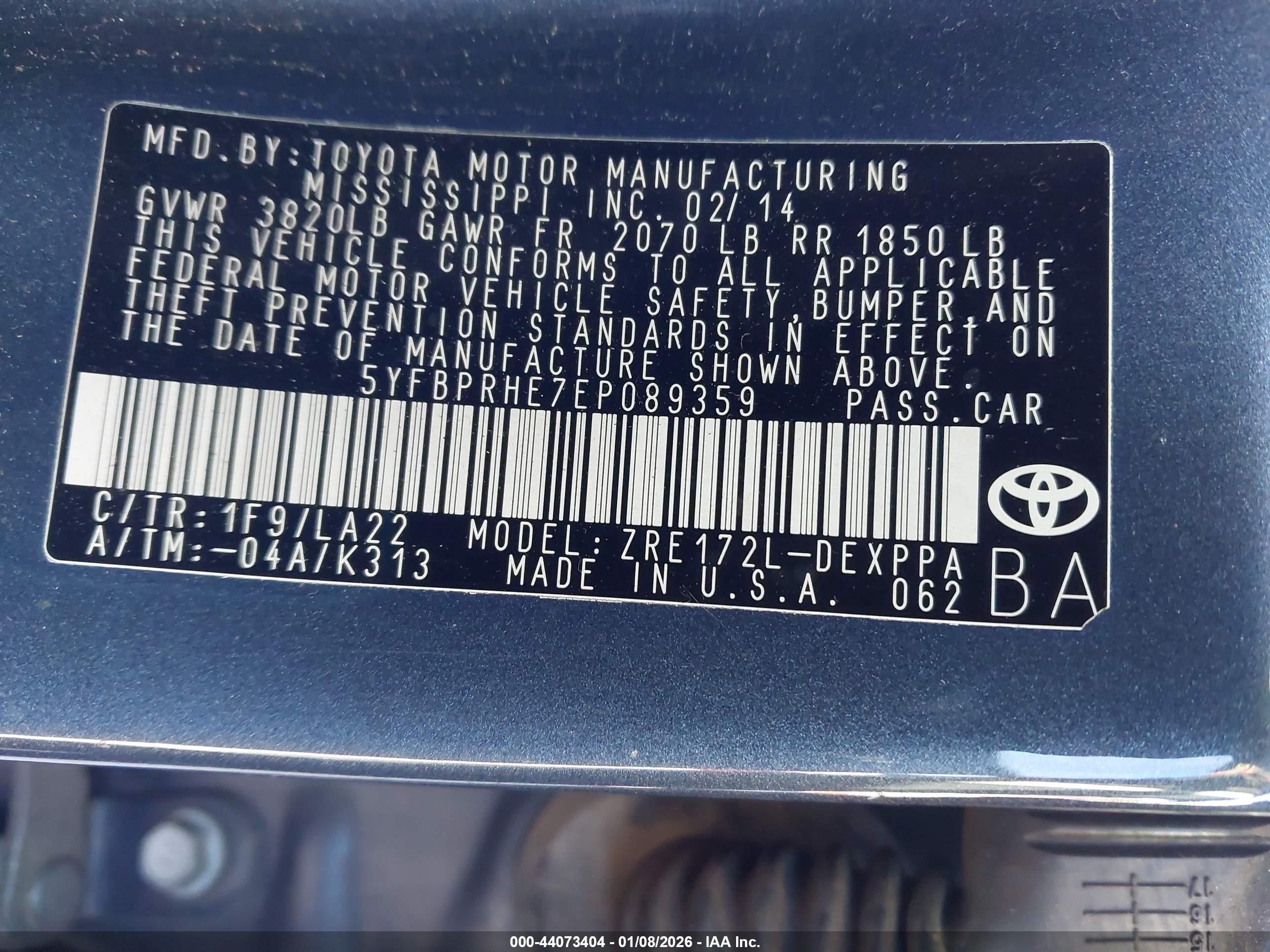 TOYOTA COROLLA image 9