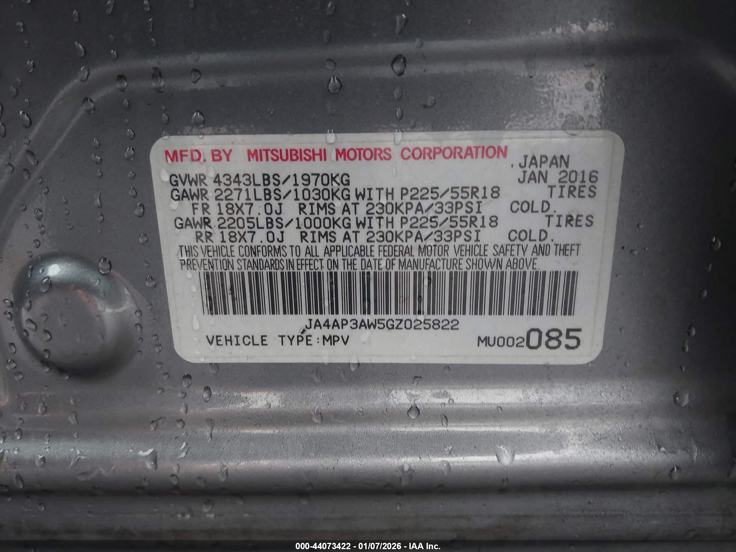 MITSUBISHI OUTLANDER image 9