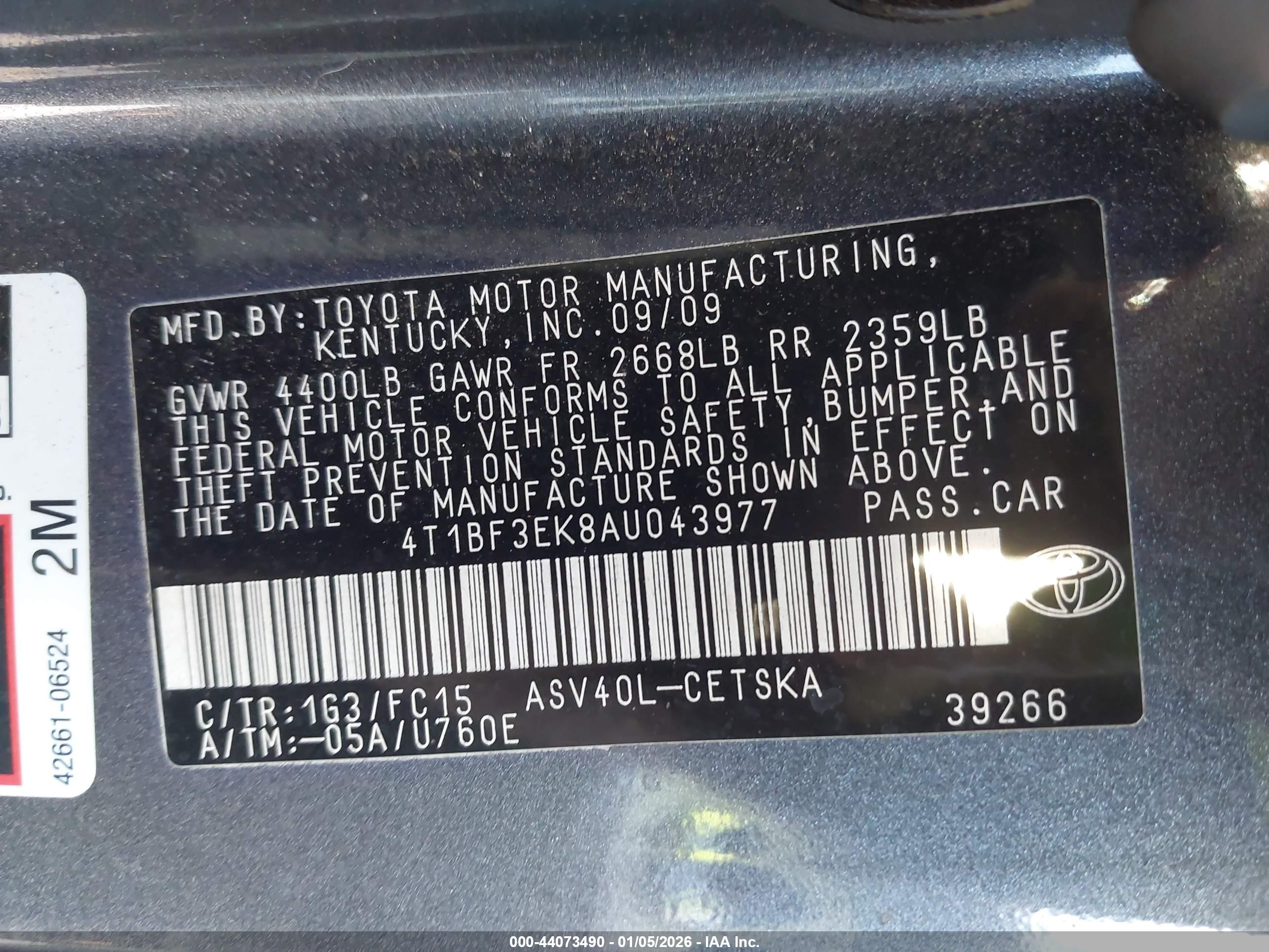 TOYOTA CAMRY image 9