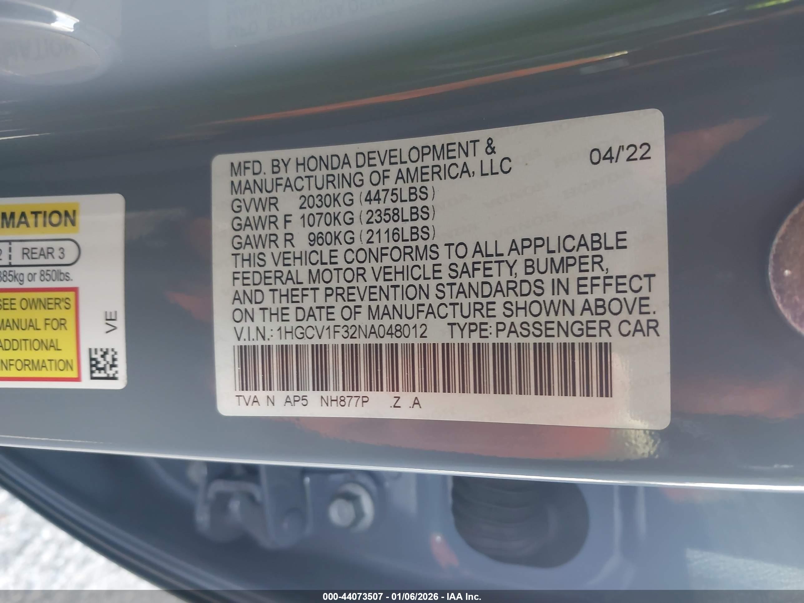 HONDA ACCORD image 9