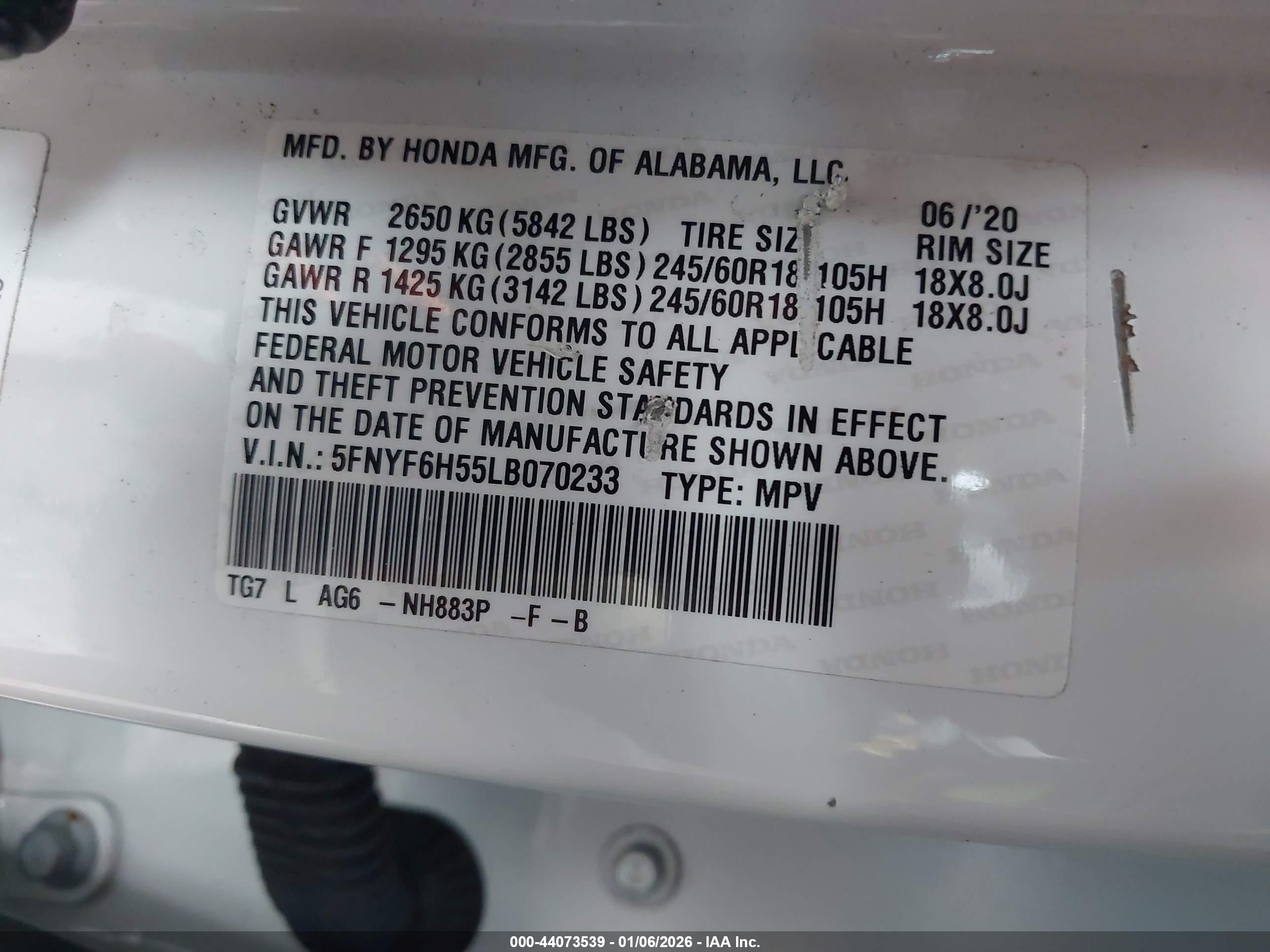 HONDA PILOT image 9