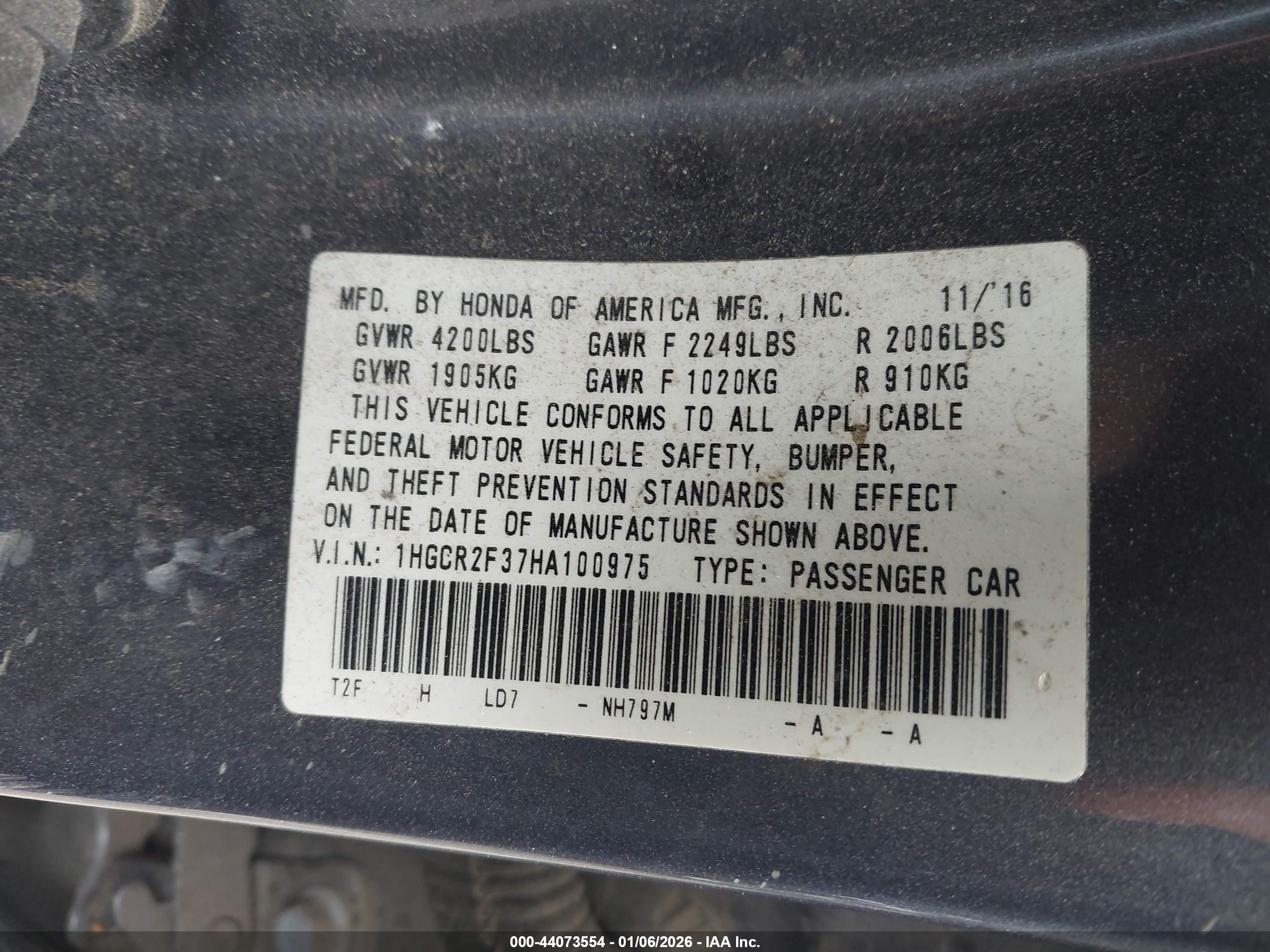 HONDA ACCORD image 9