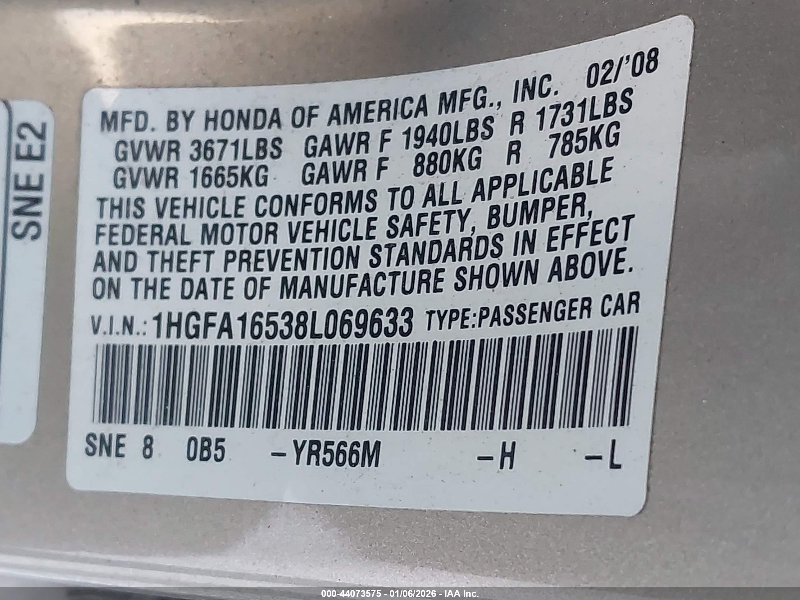 HONDA CIVIC image 9