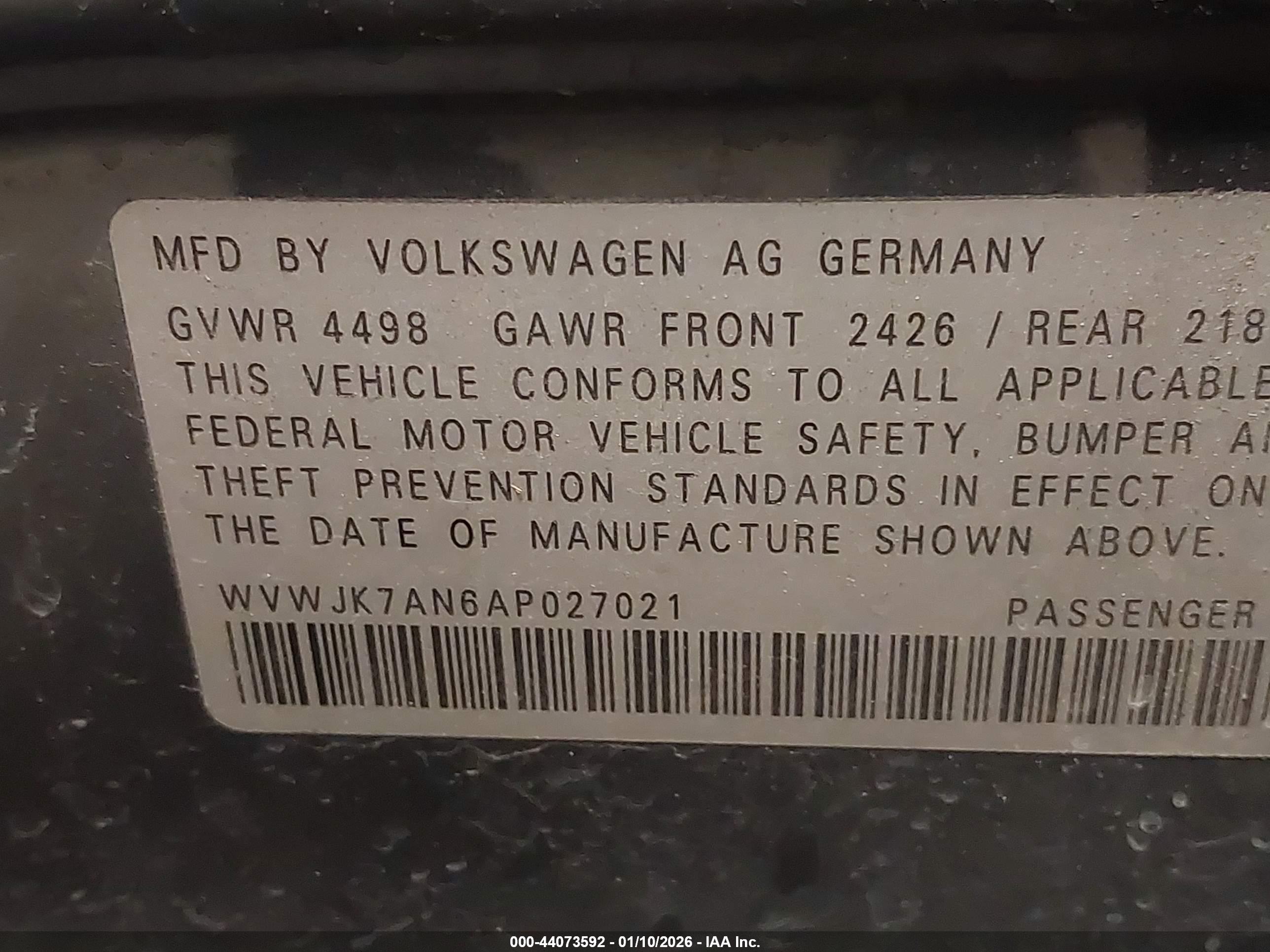 VOLKSWAGEN PASSAT image 9