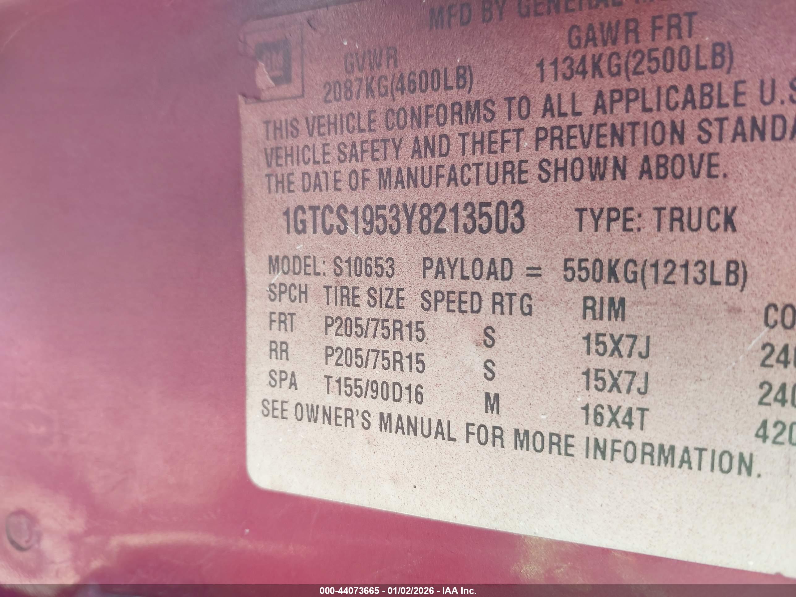 GMC SONOMA image 9