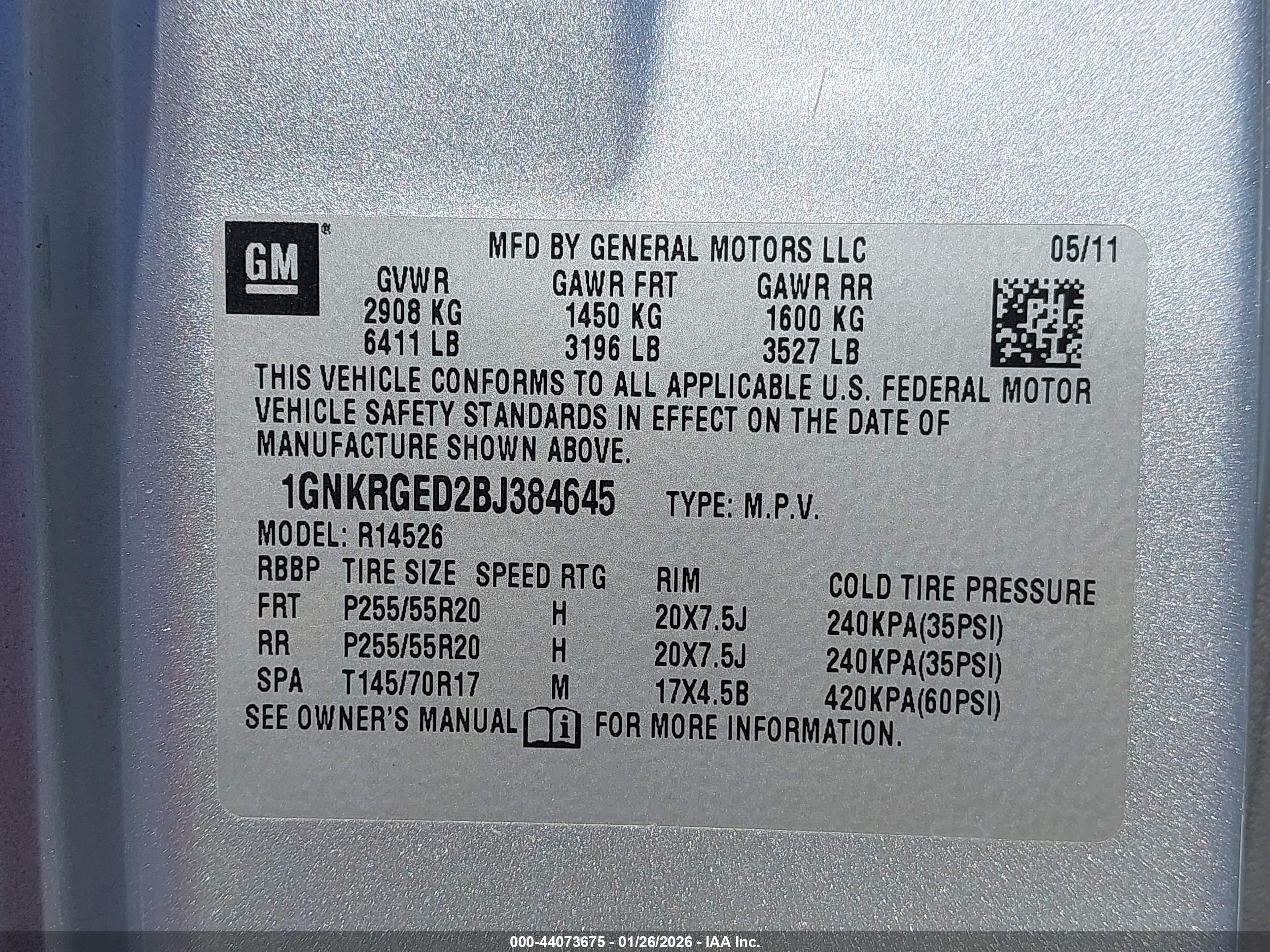 CHEVROLET TRAVERSE image 9
