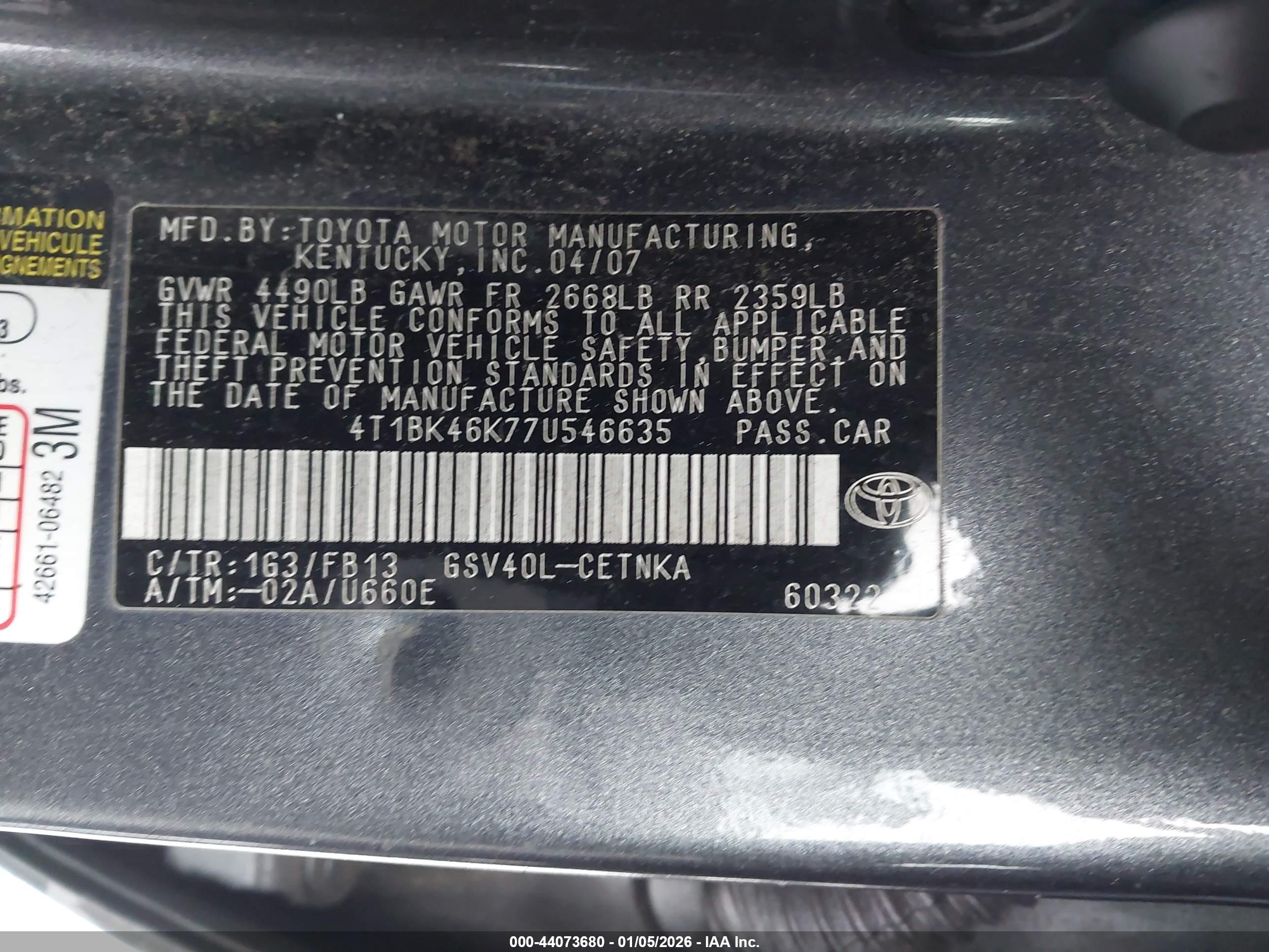 TOYOTA CAMRY image 9