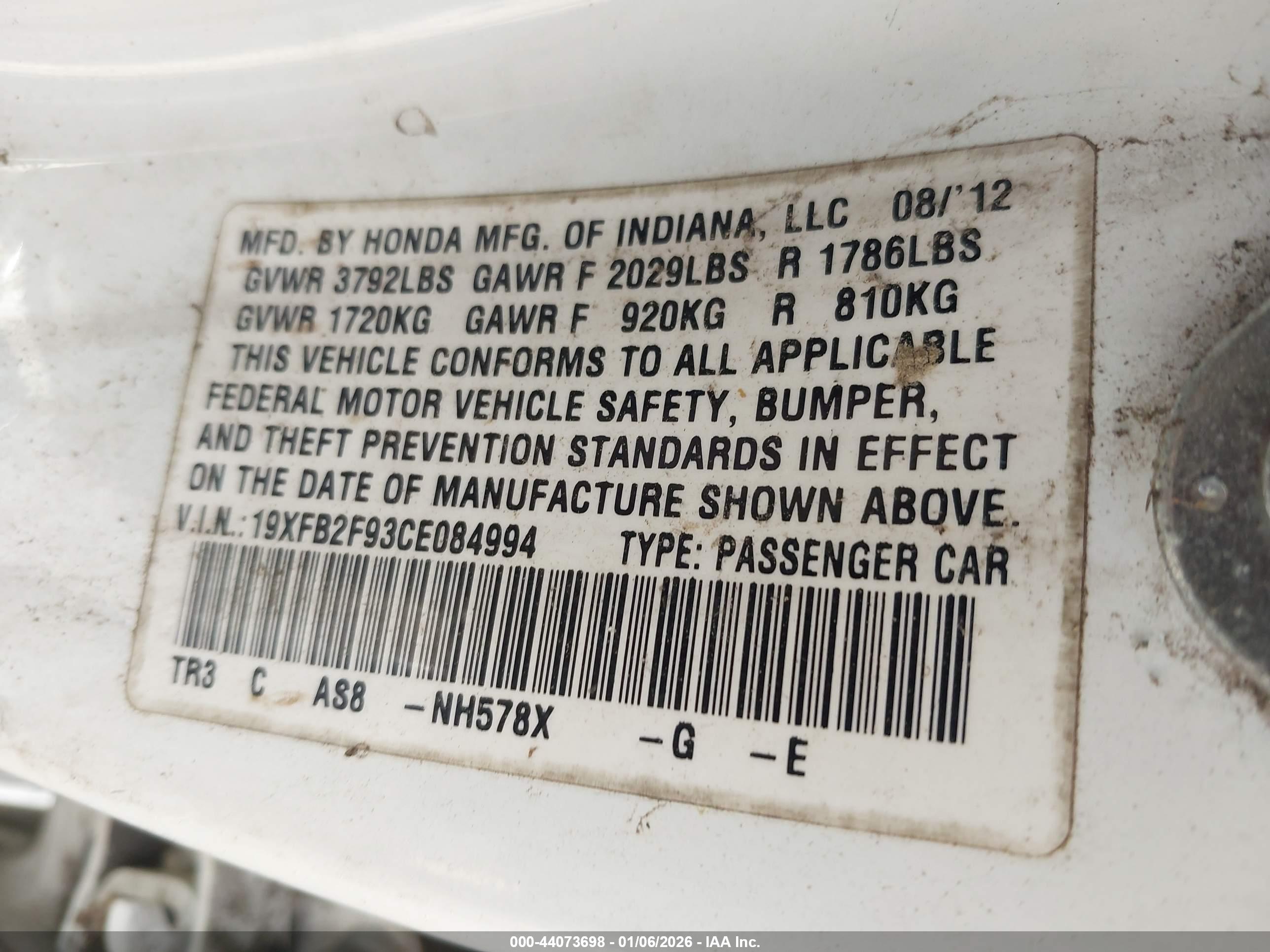 HONDA CIVIC image 9