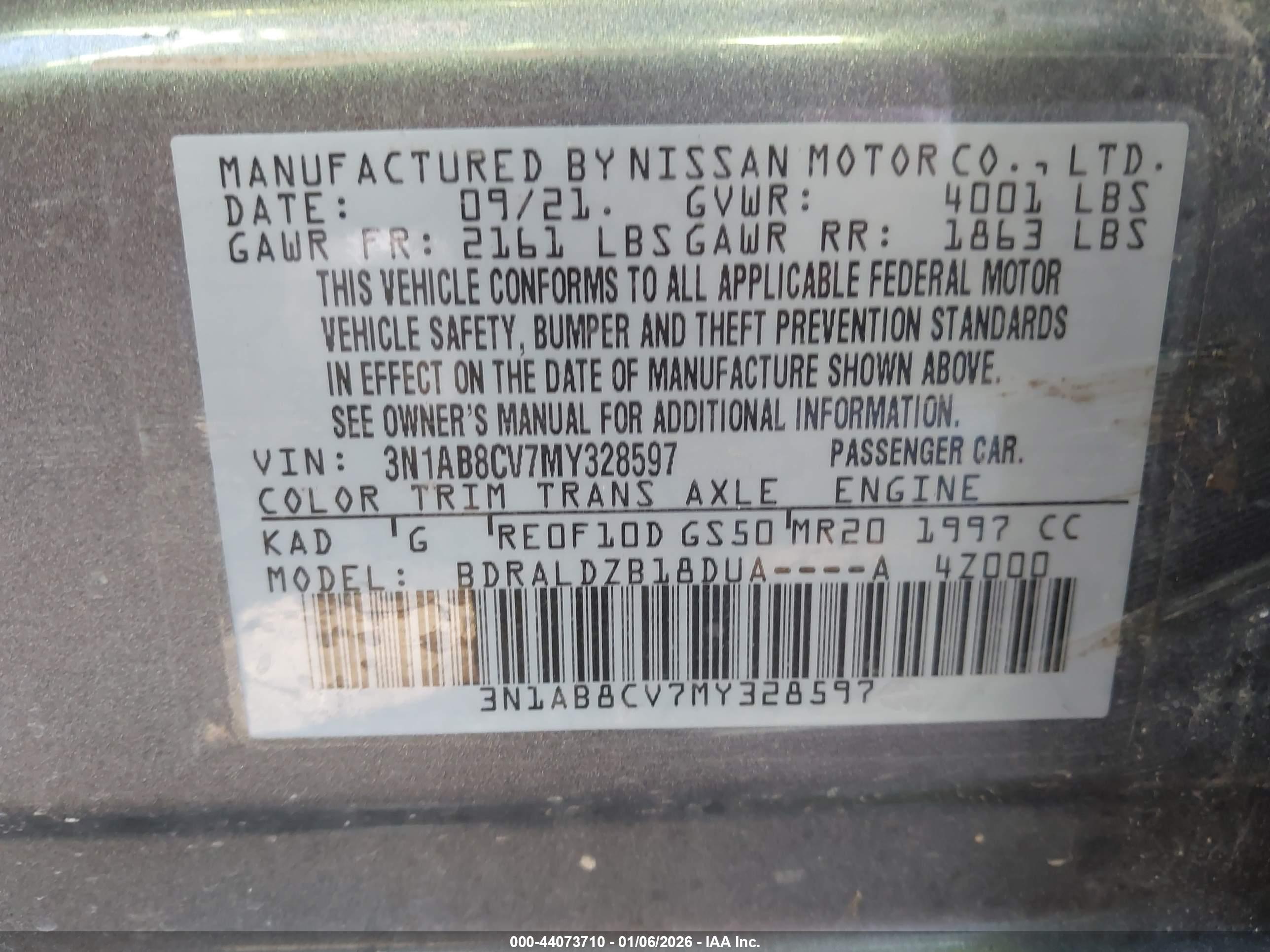 NISSAN SENTRA image 9