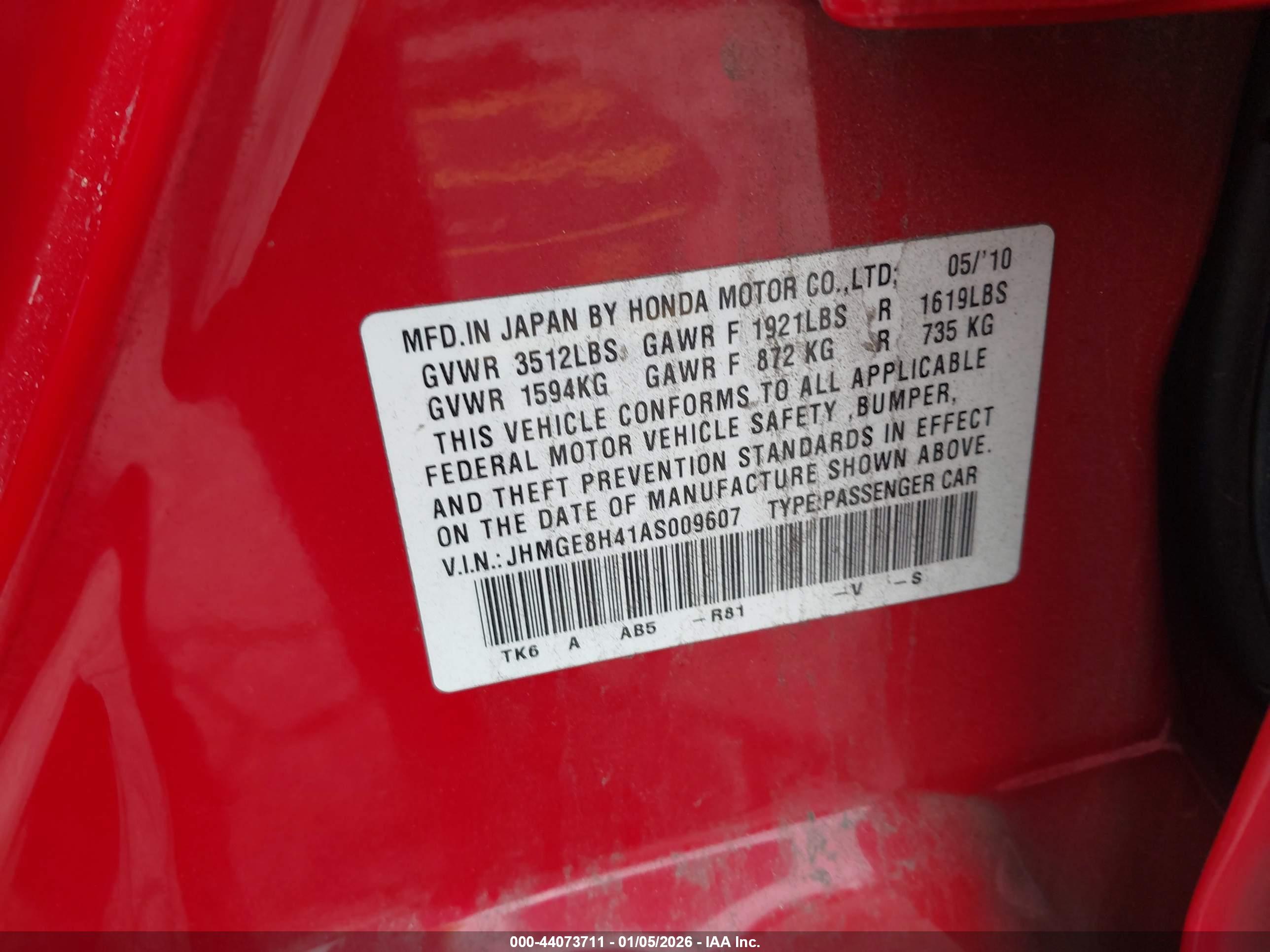 HONDA FIT image 9