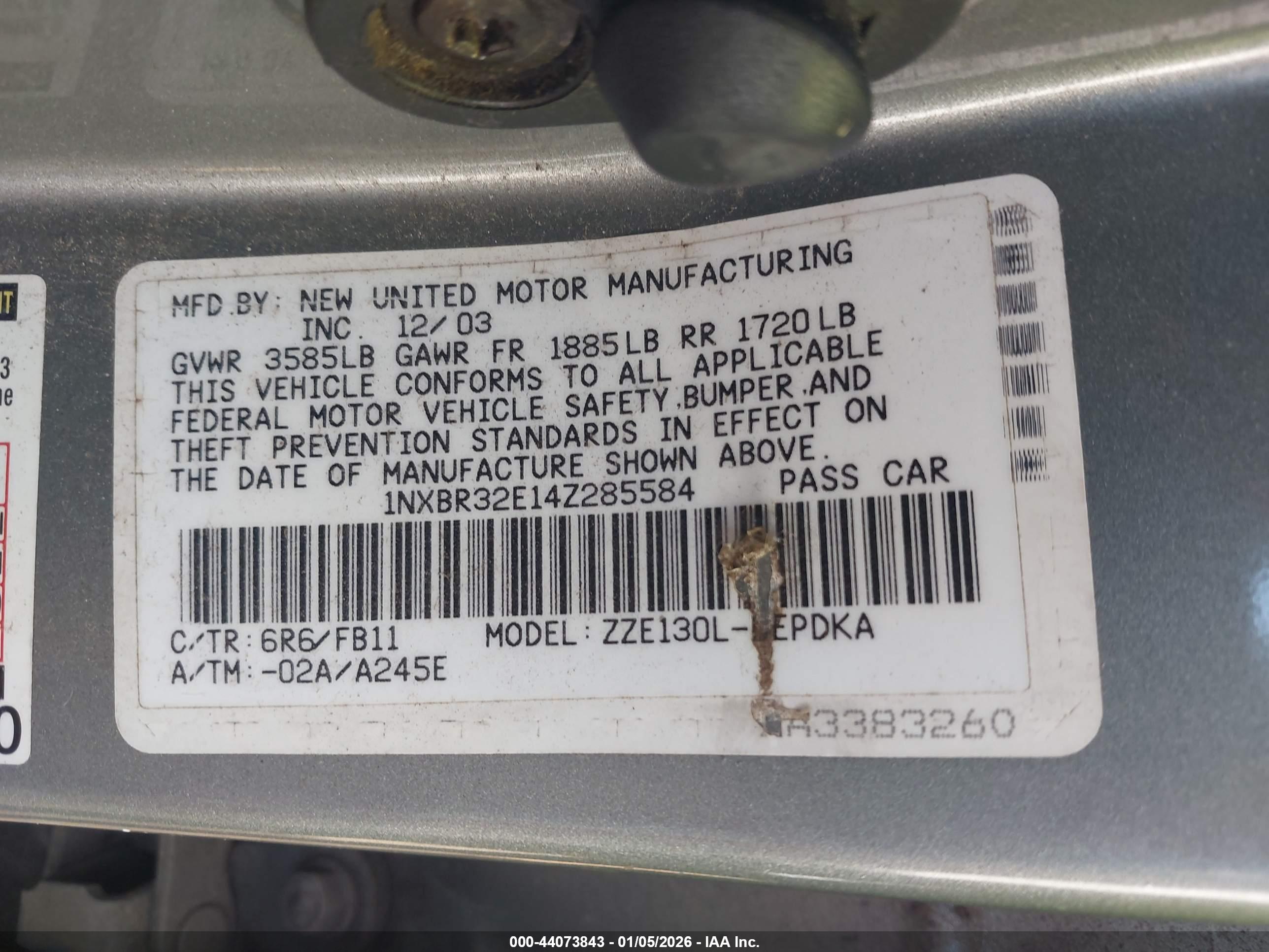 TOYOTA COROLLA image 9