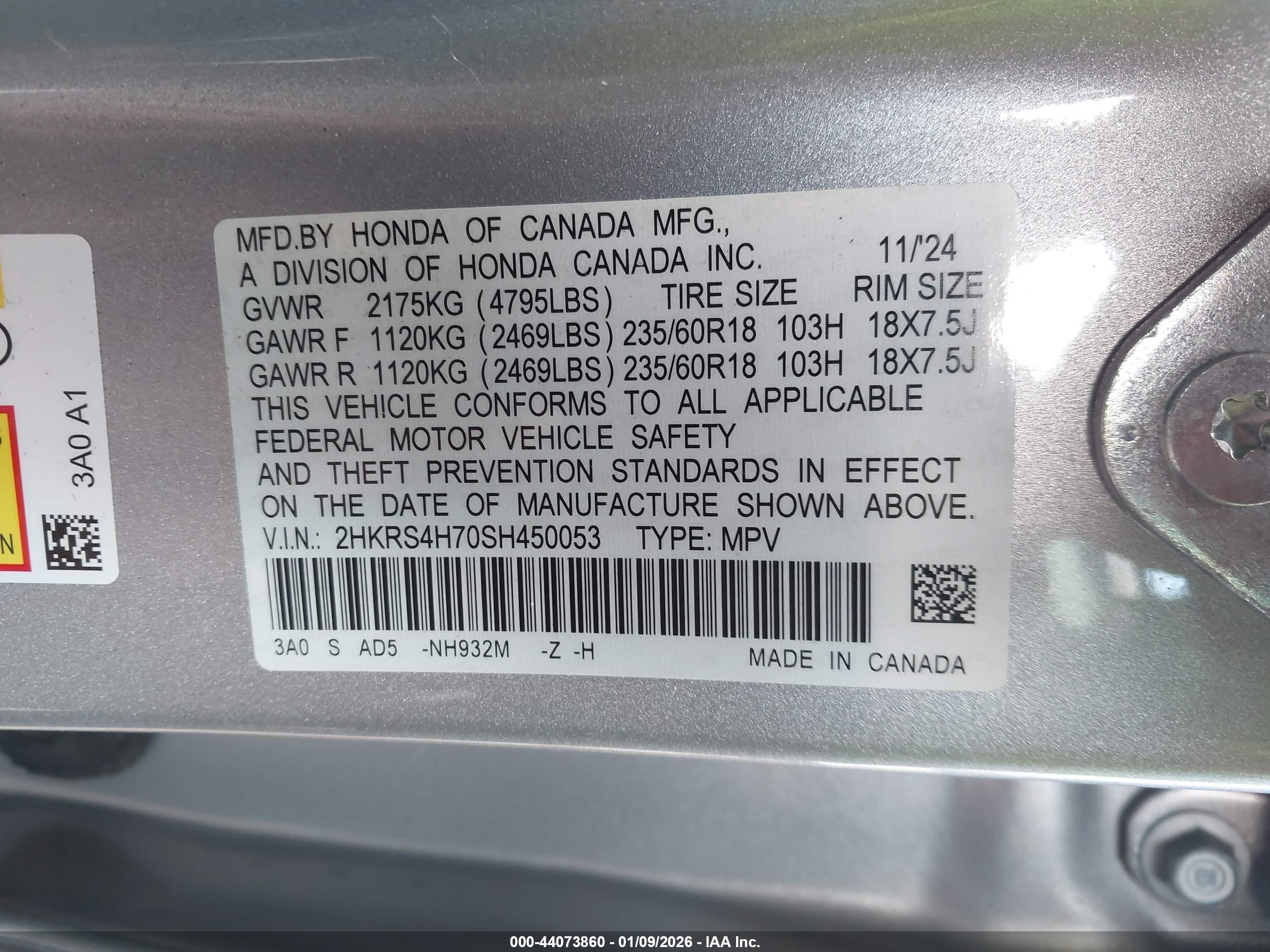 HONDA CR-V image 9