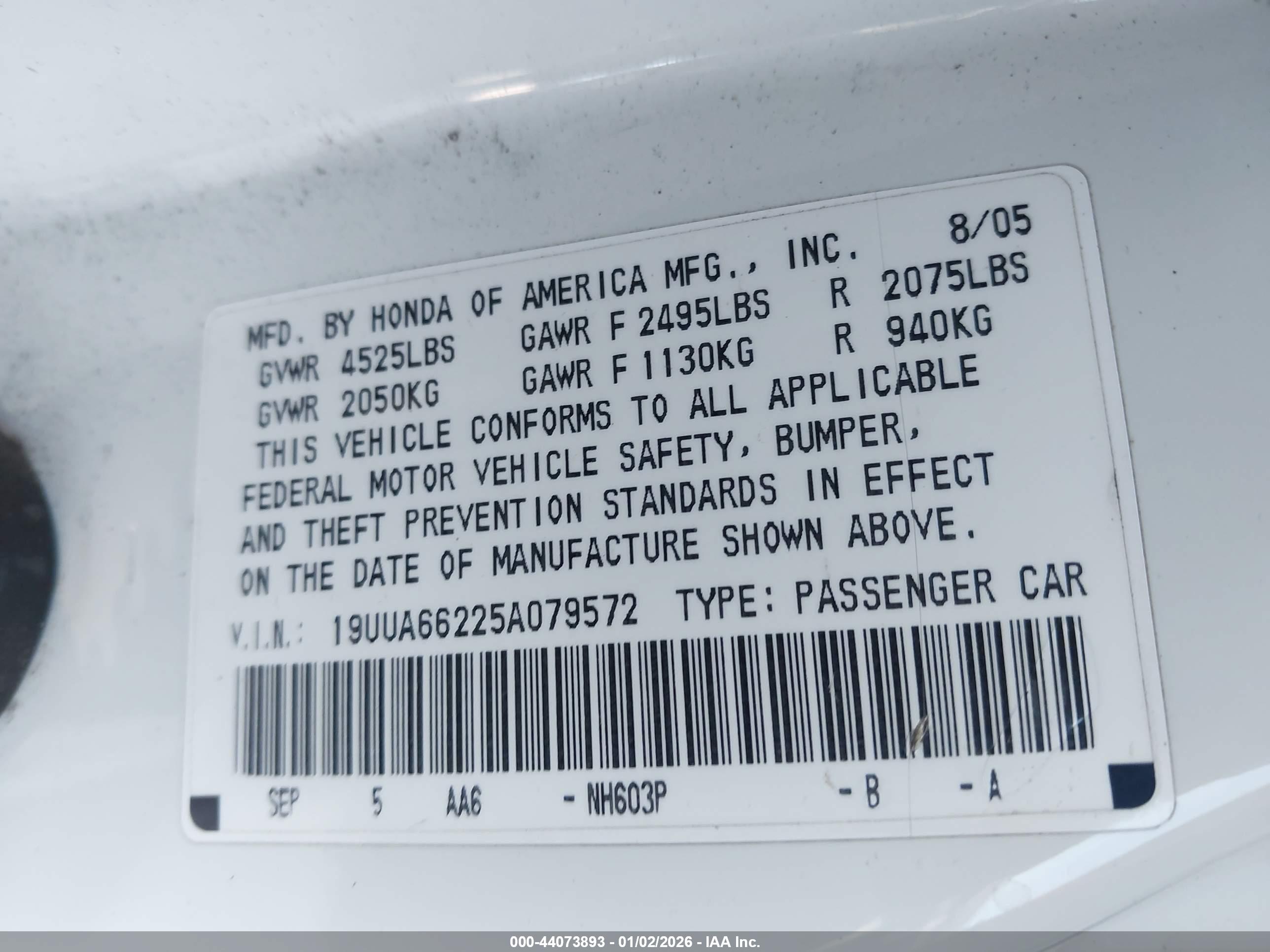 ACURA TL image 9