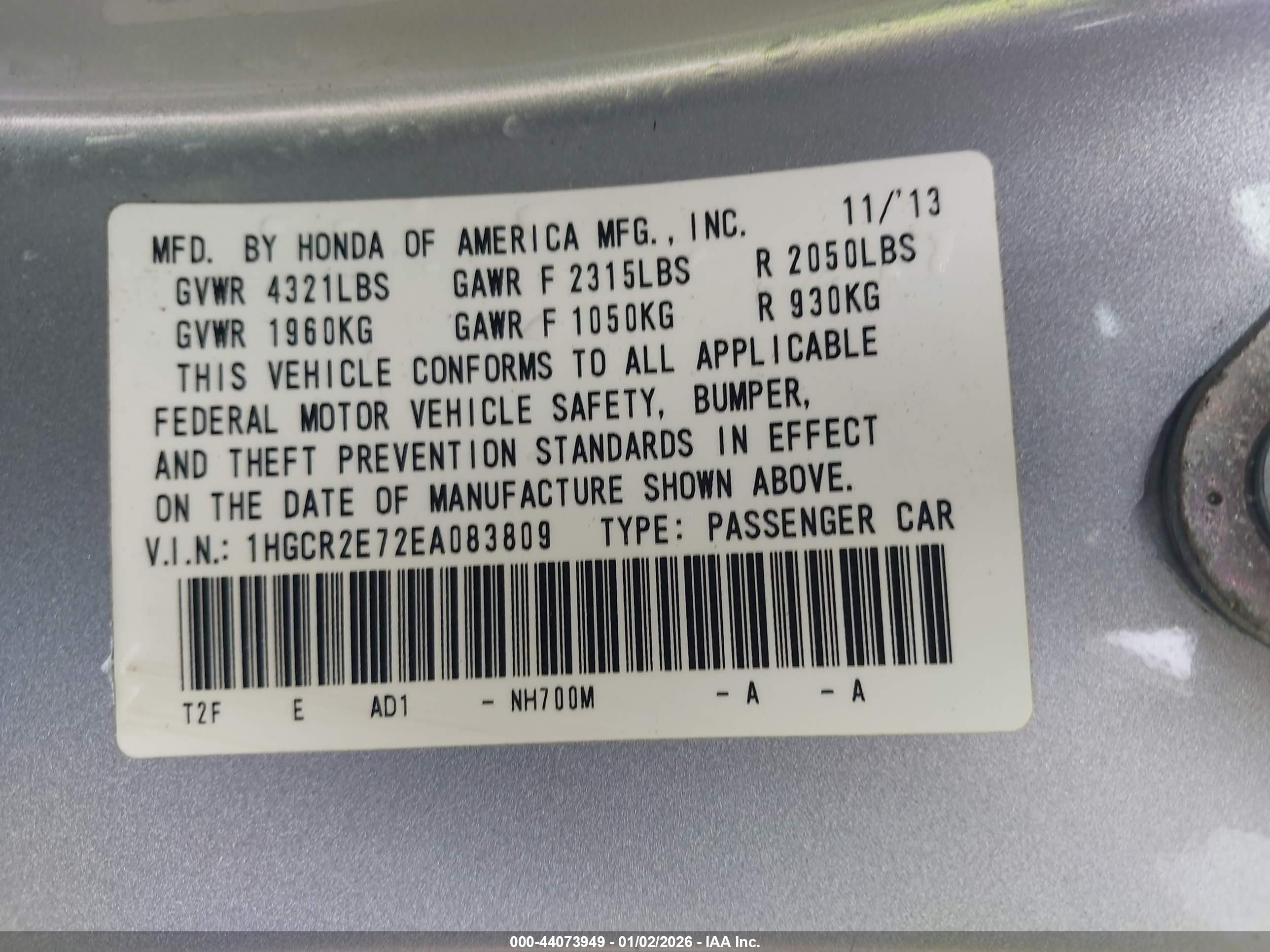 HONDA ACCORD image 9