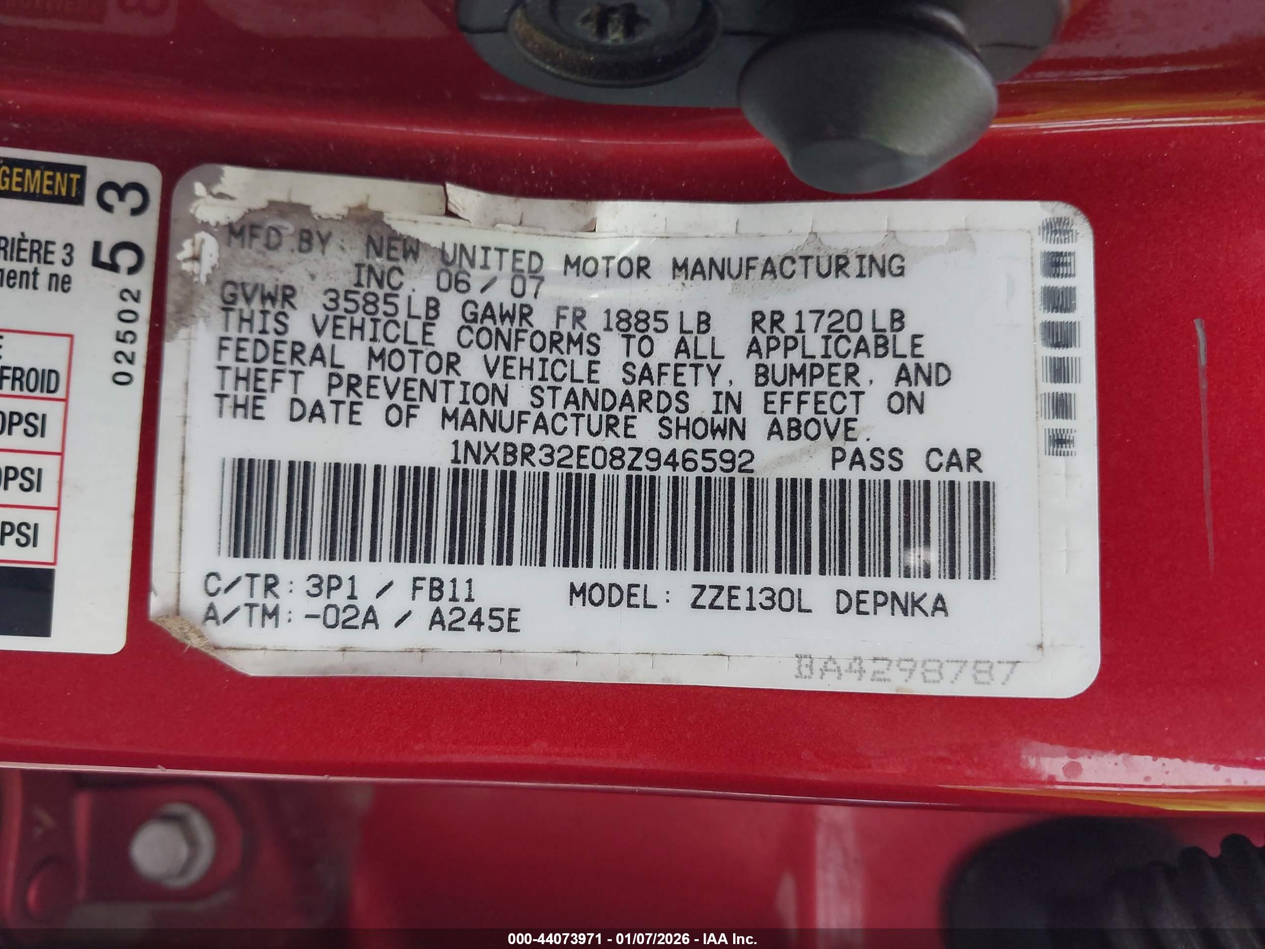 TOYOTA COROLLA image 9
