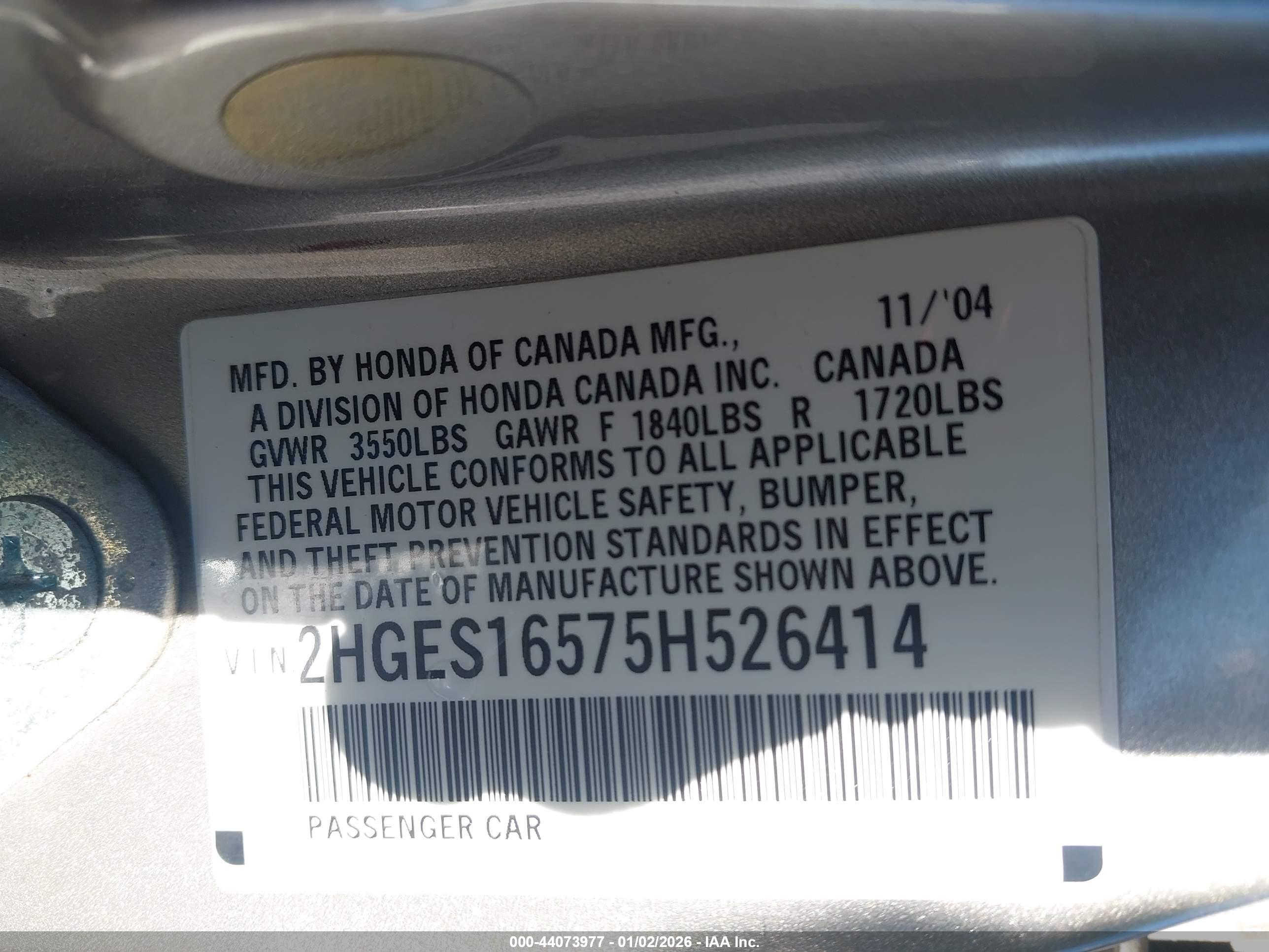 HONDA CIVIC image 9